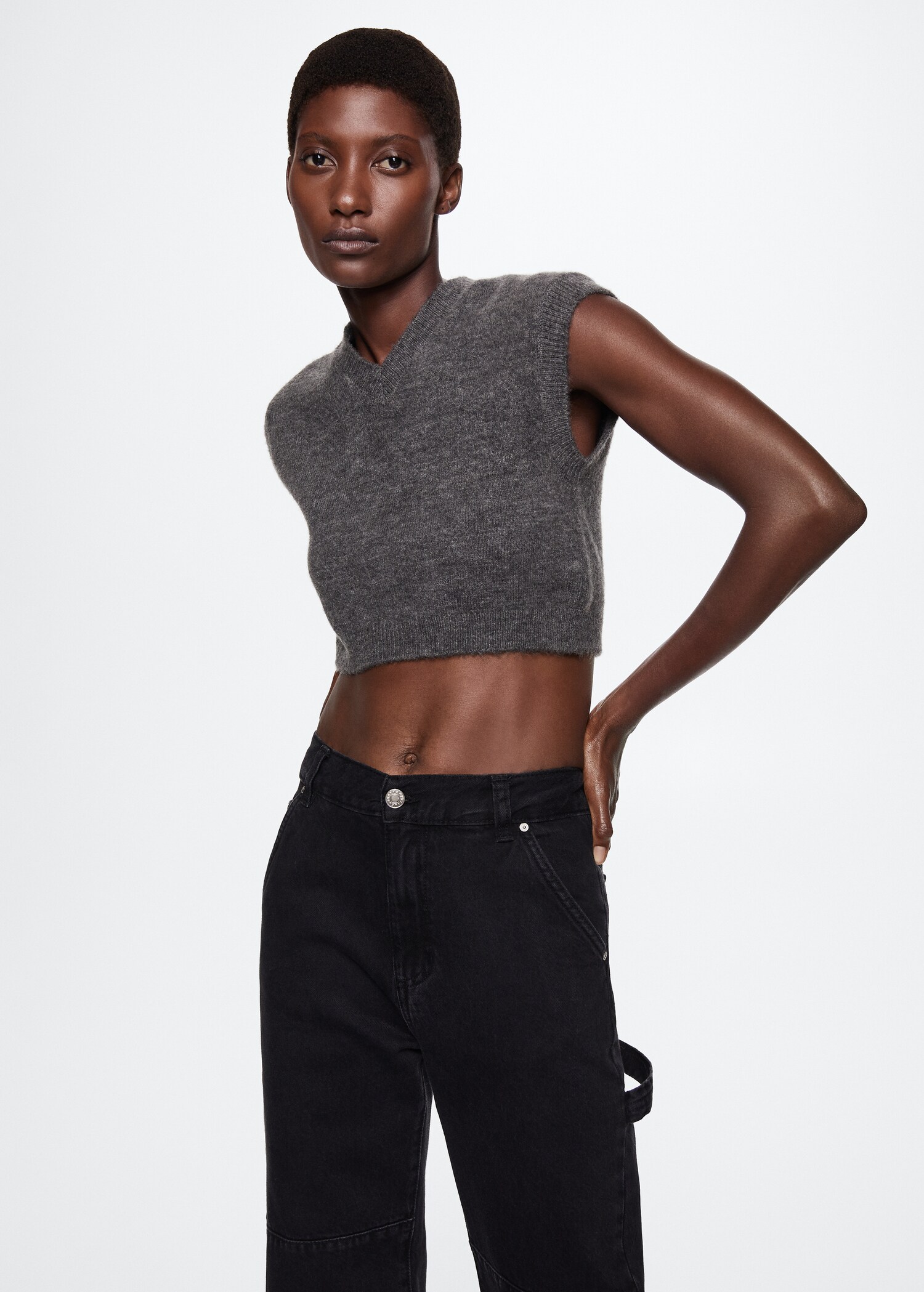 Jeans cargo bolsillos - Plano medio