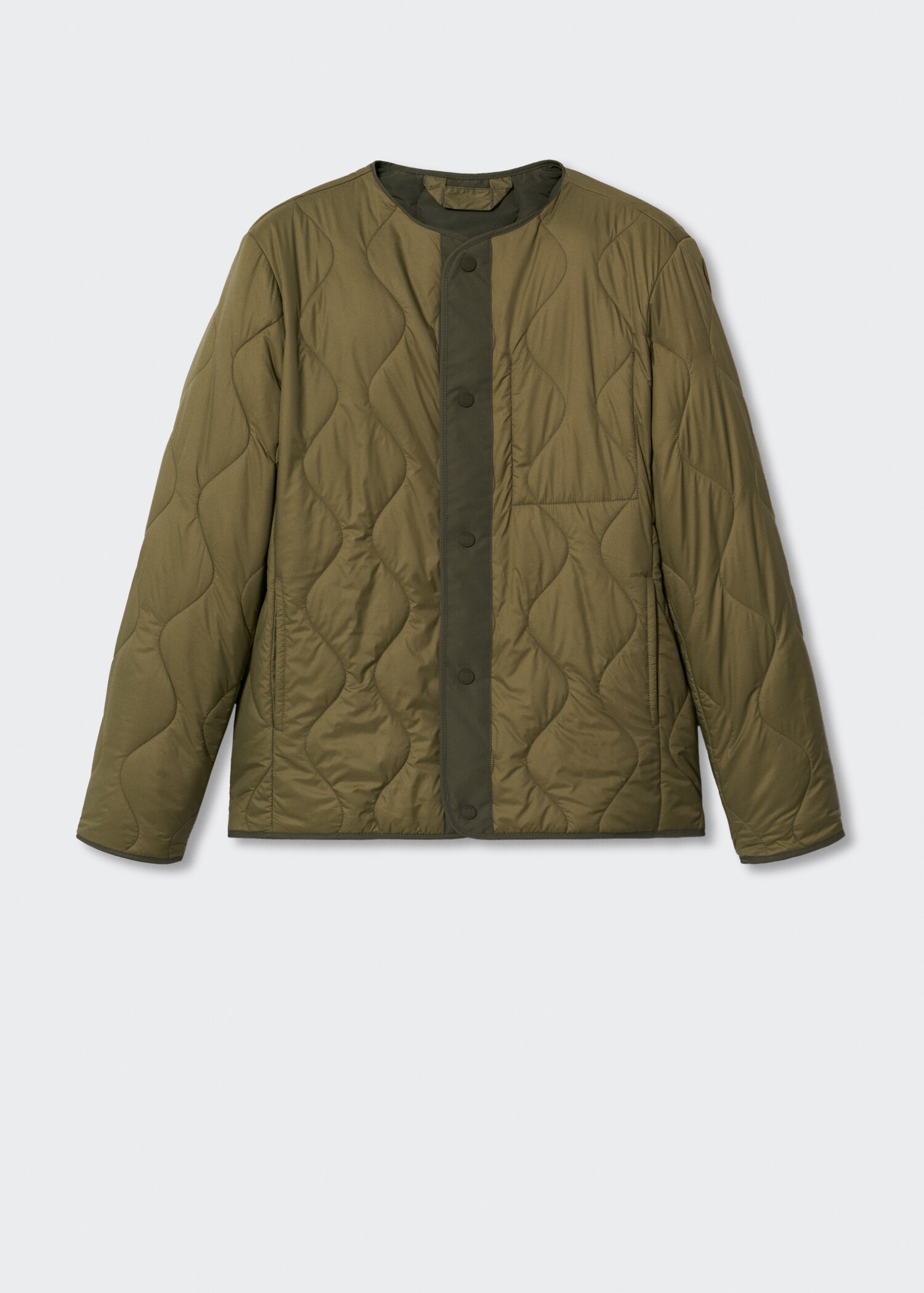 Textured padded jacket - Article without model