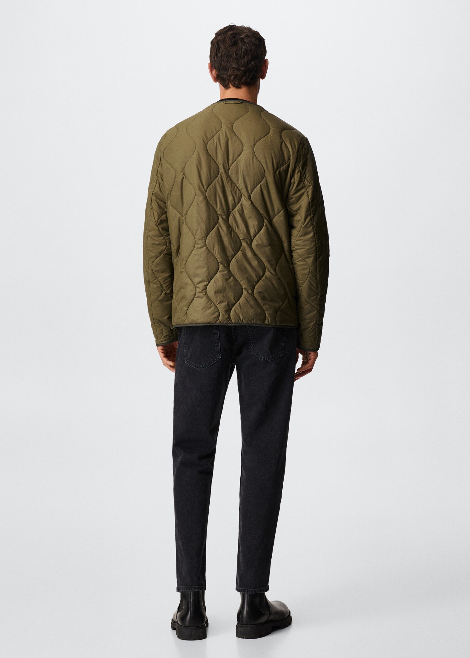 Textured padded jacket - Reverse of the article