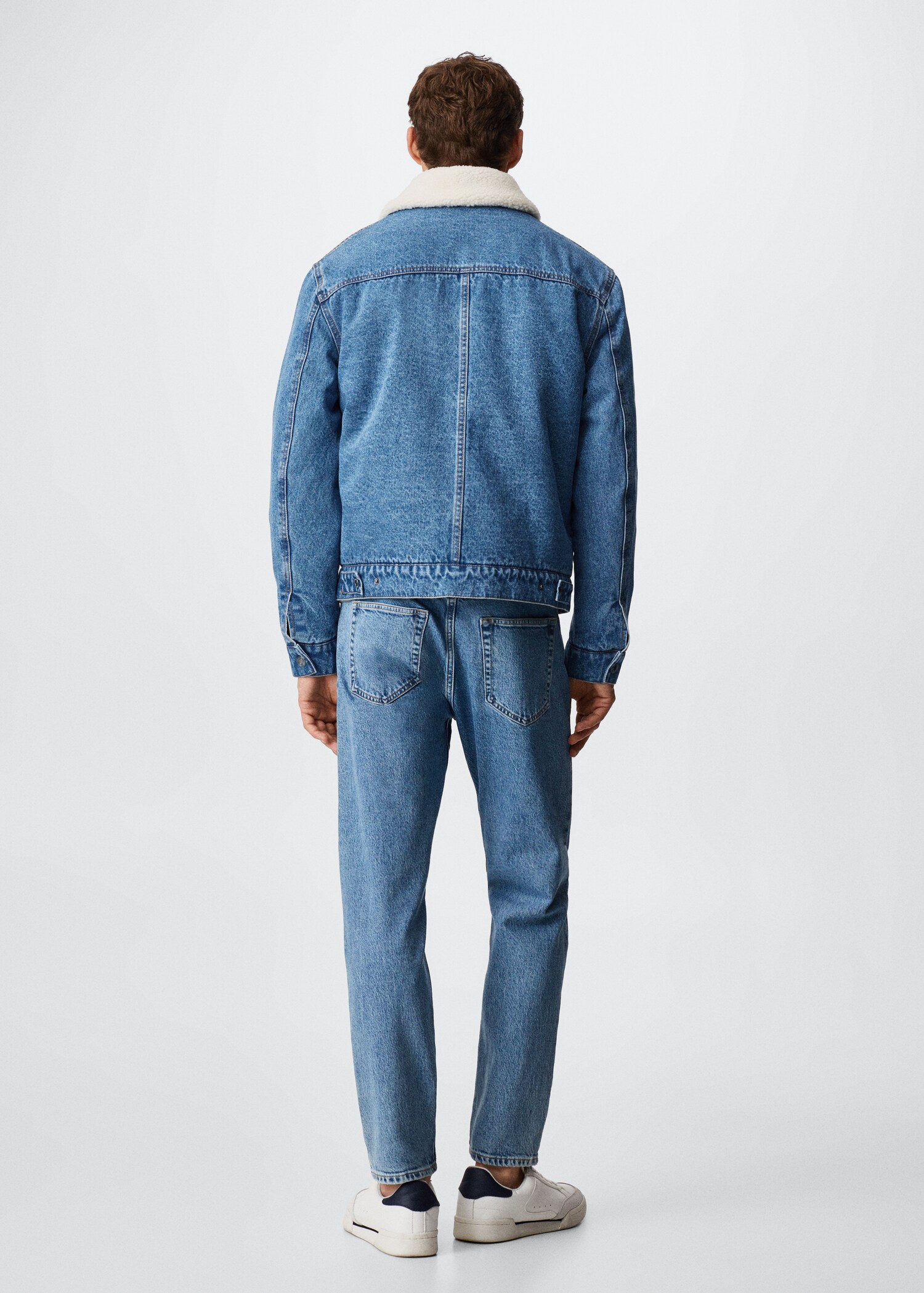 Shearling denim jacket - Reverse of the article