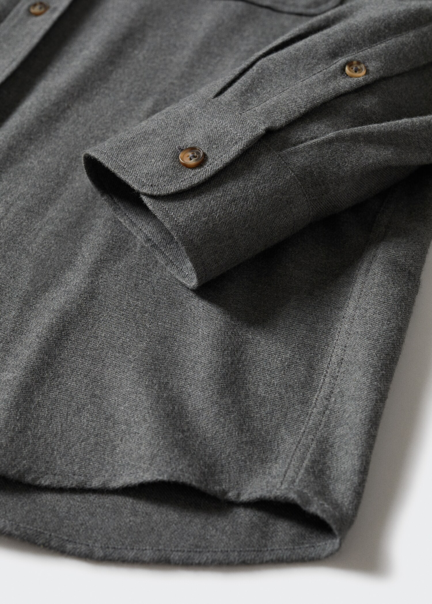 Textured cotton shirt - Details of the article 7