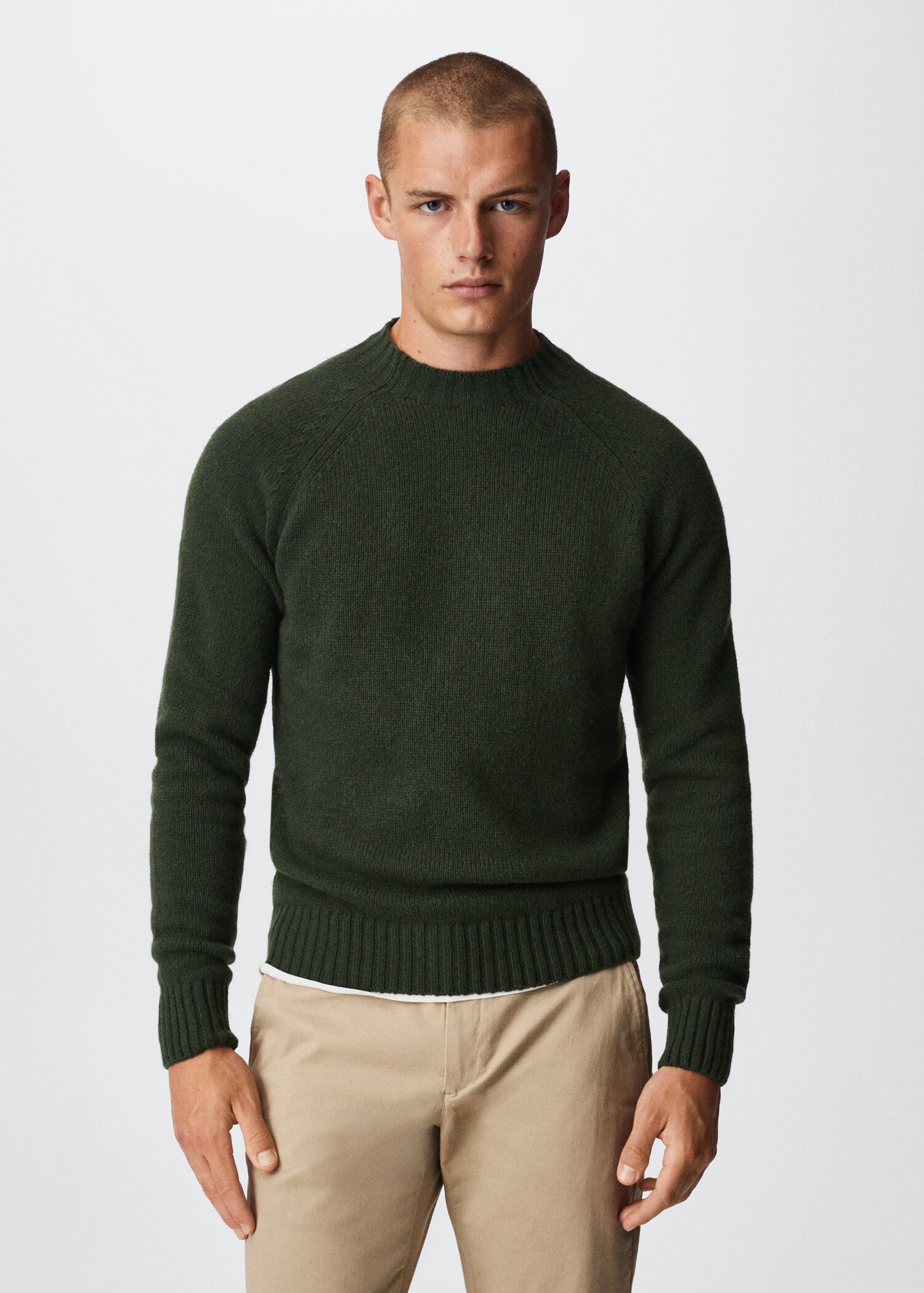 Pullover lana collo stondato - Piano medio