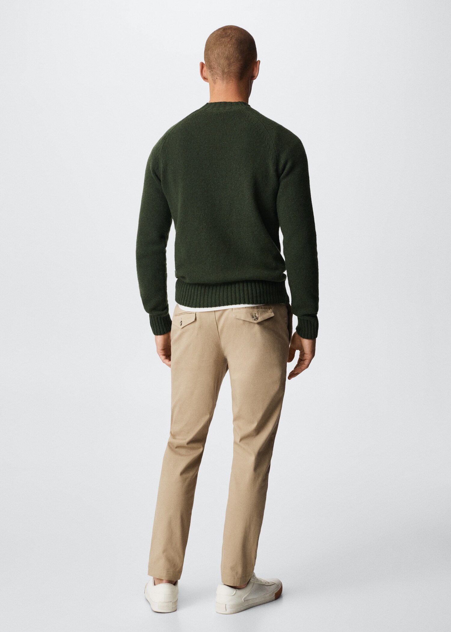 Pullover lana collo stondato - Retro dell'articolo