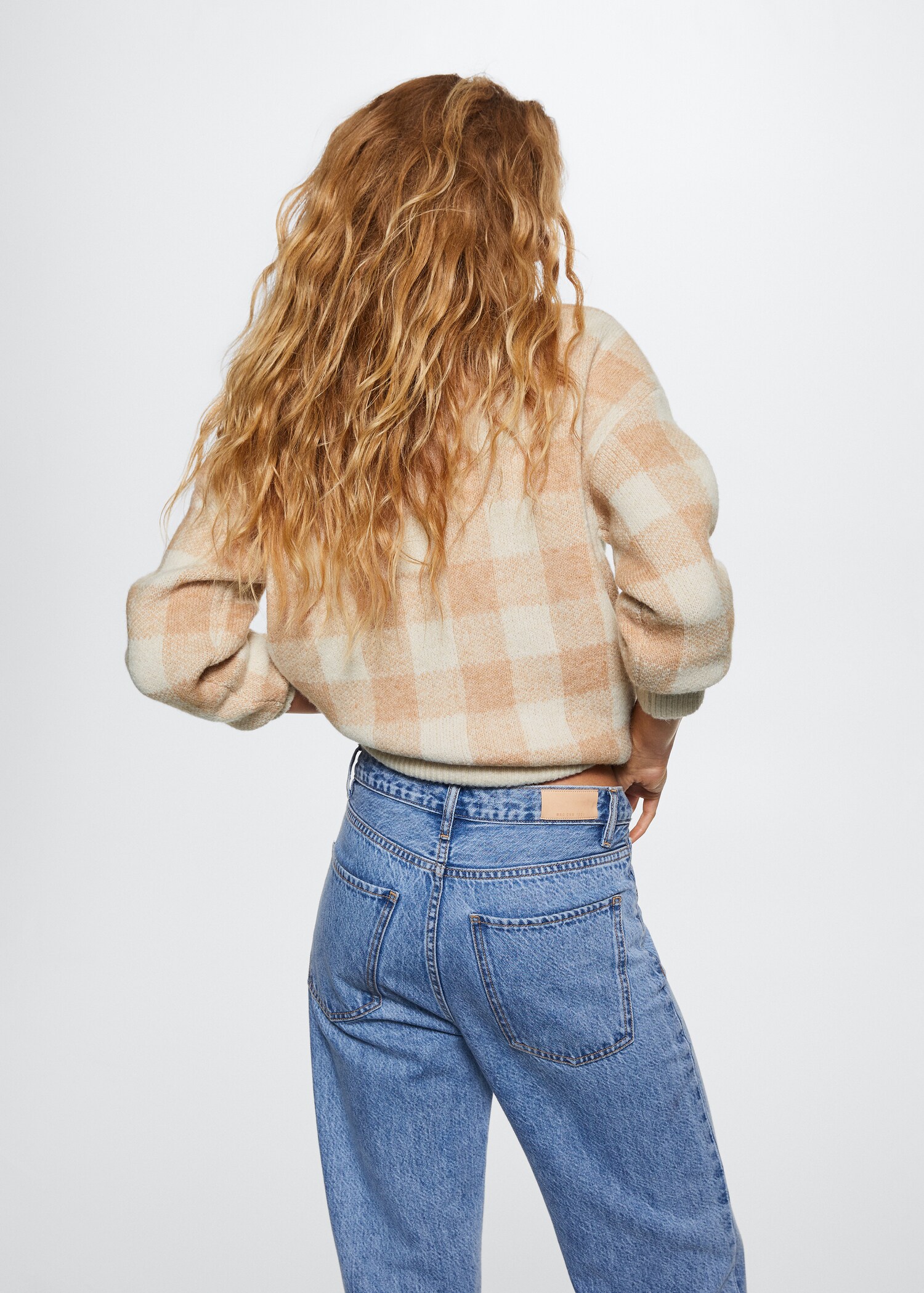 Perkins collar check sweater - Reverse of the article