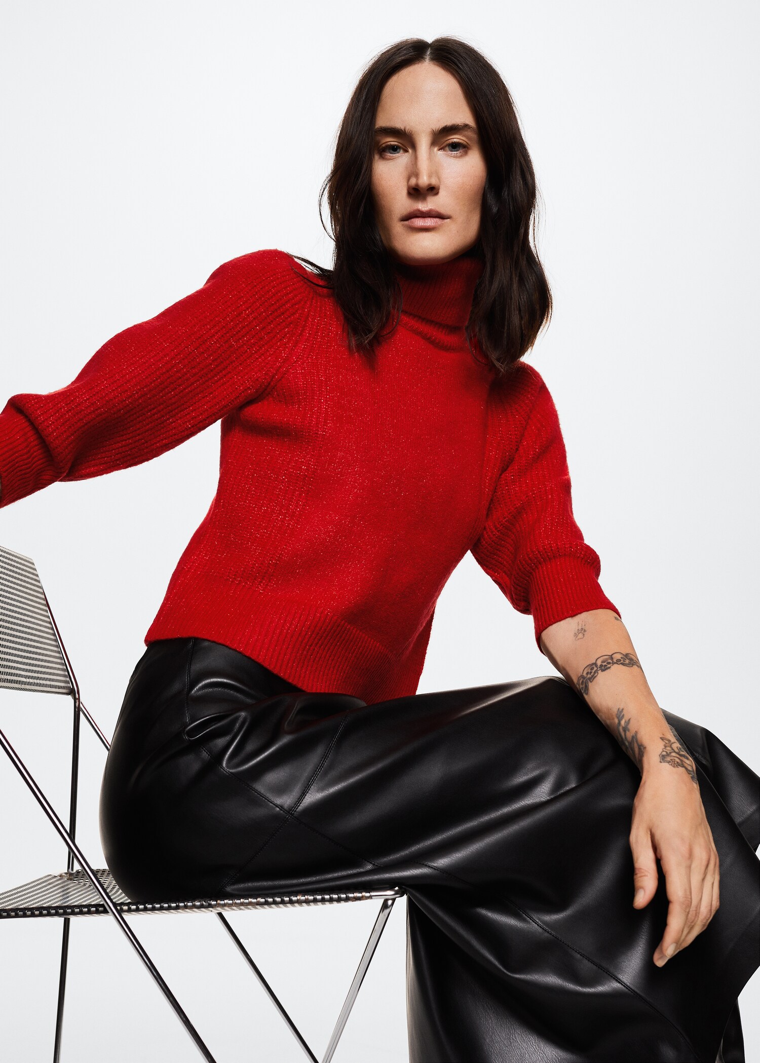 Turtleneck knitted sweater - Details of the article 2