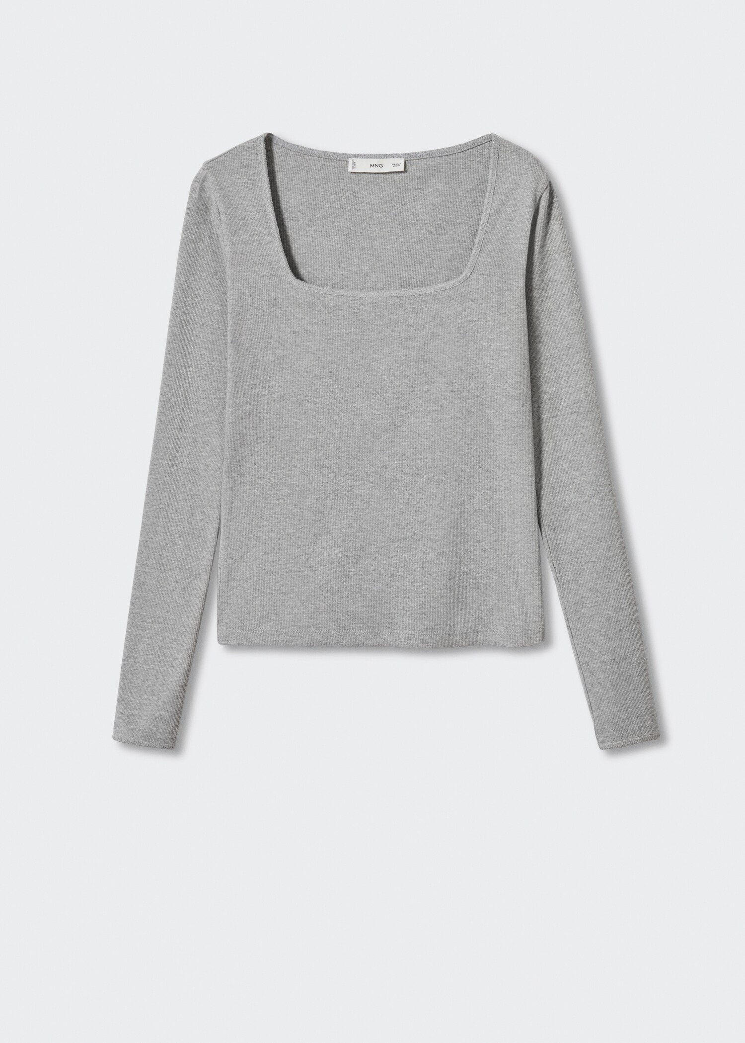 Ribbed long-sleeved t-shirt - Article without model
