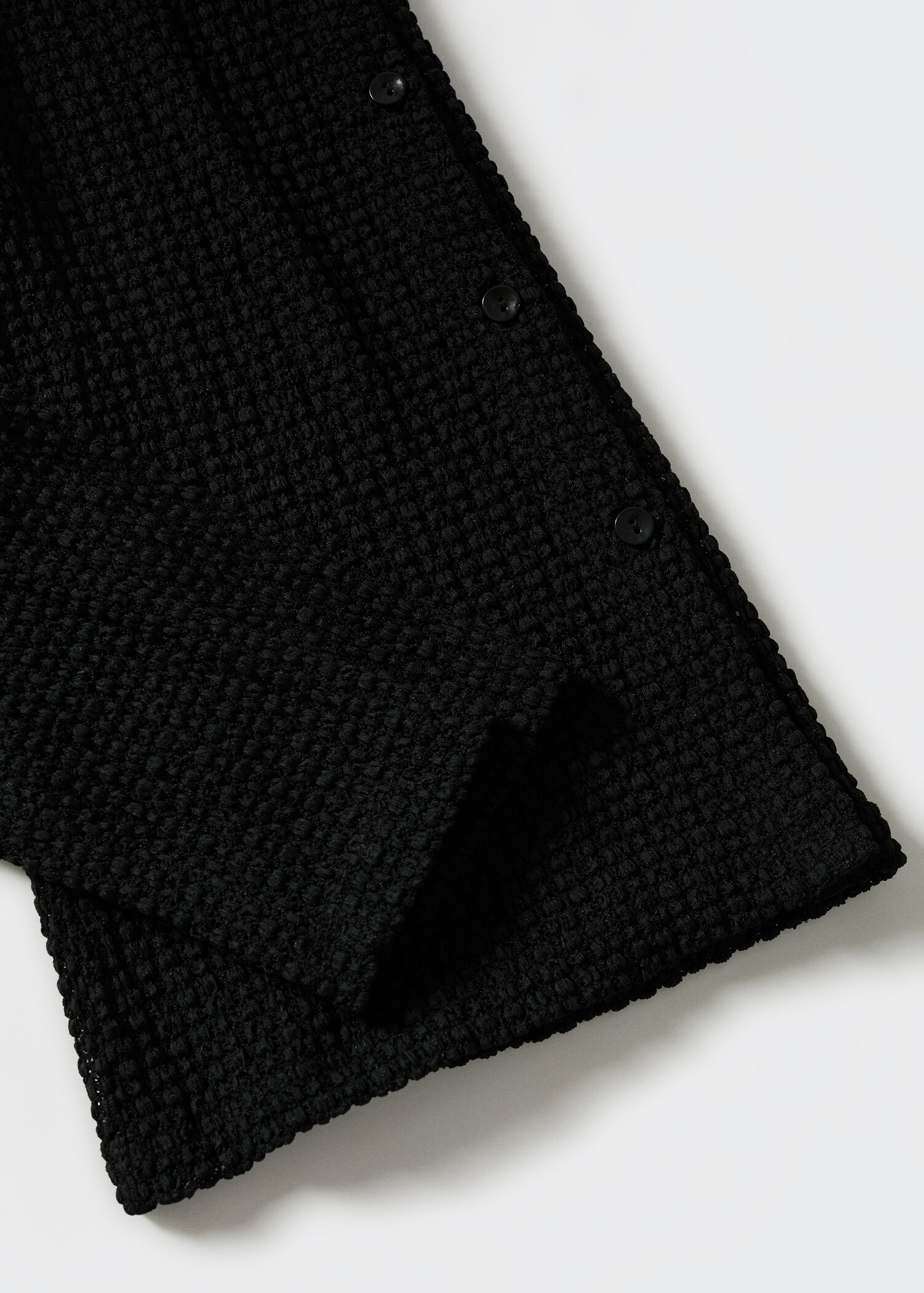 Textured button cardigan - Details of the article 8