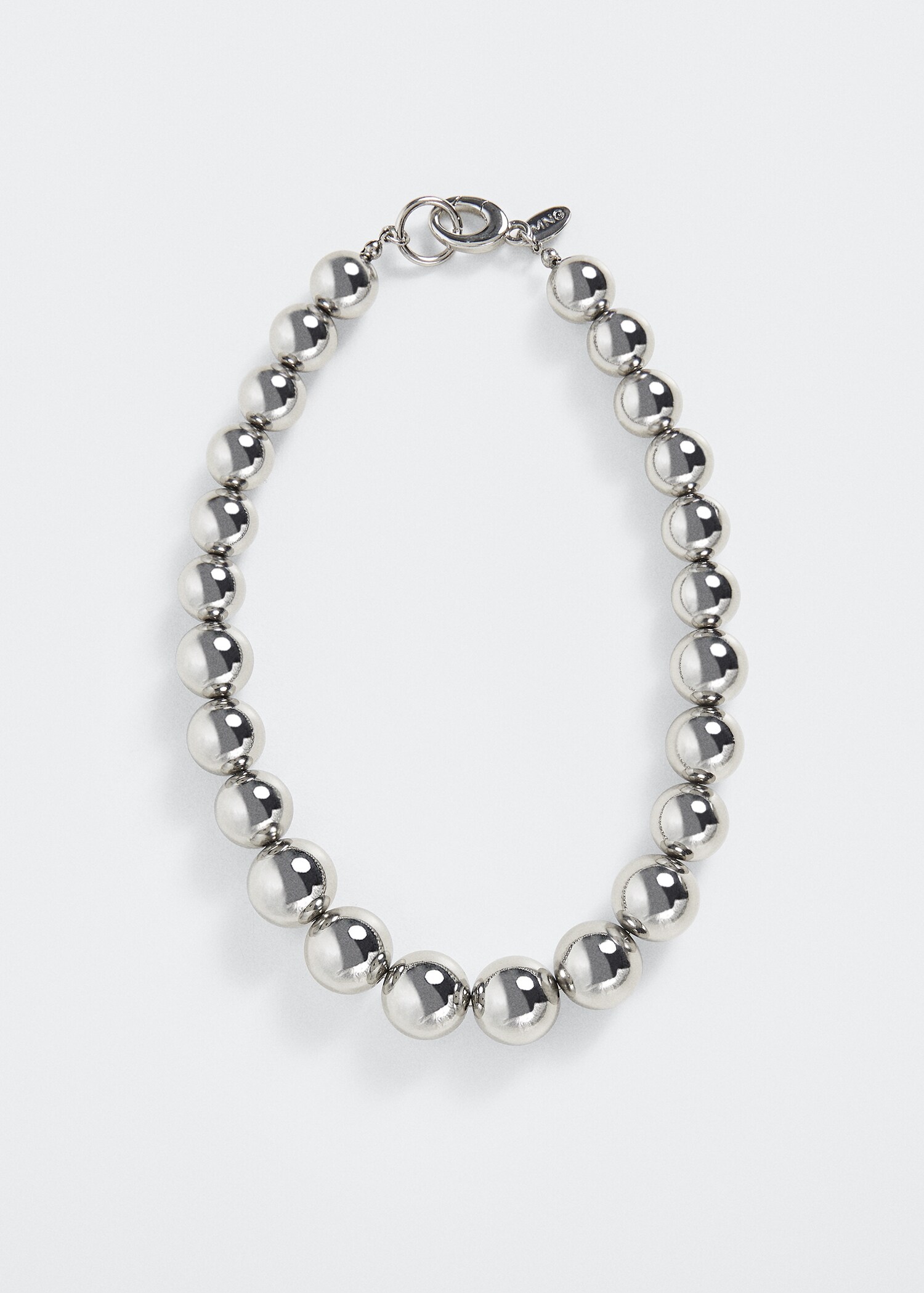 Collier perles métalliques - Article sans modèle