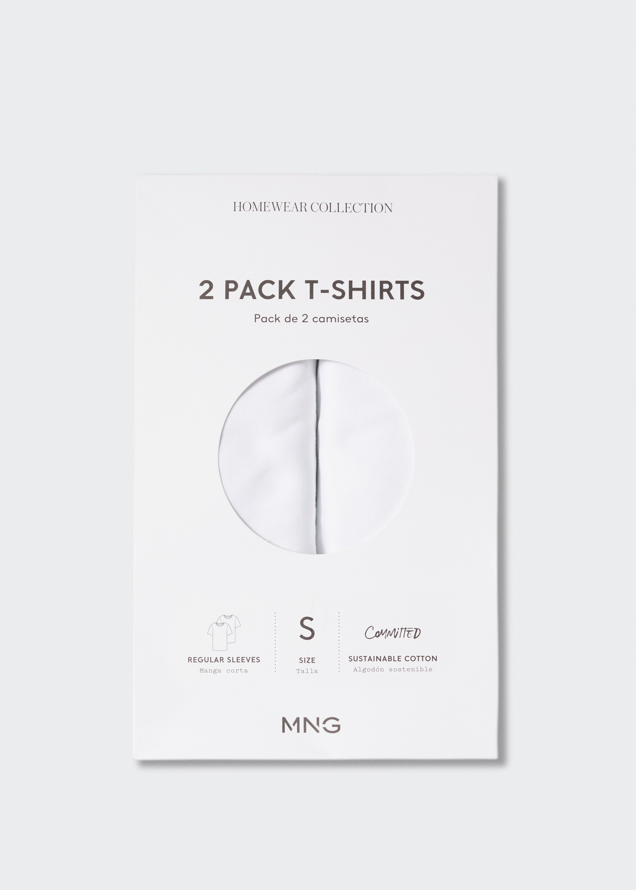 2 pack cotton t-shirt - Article without model