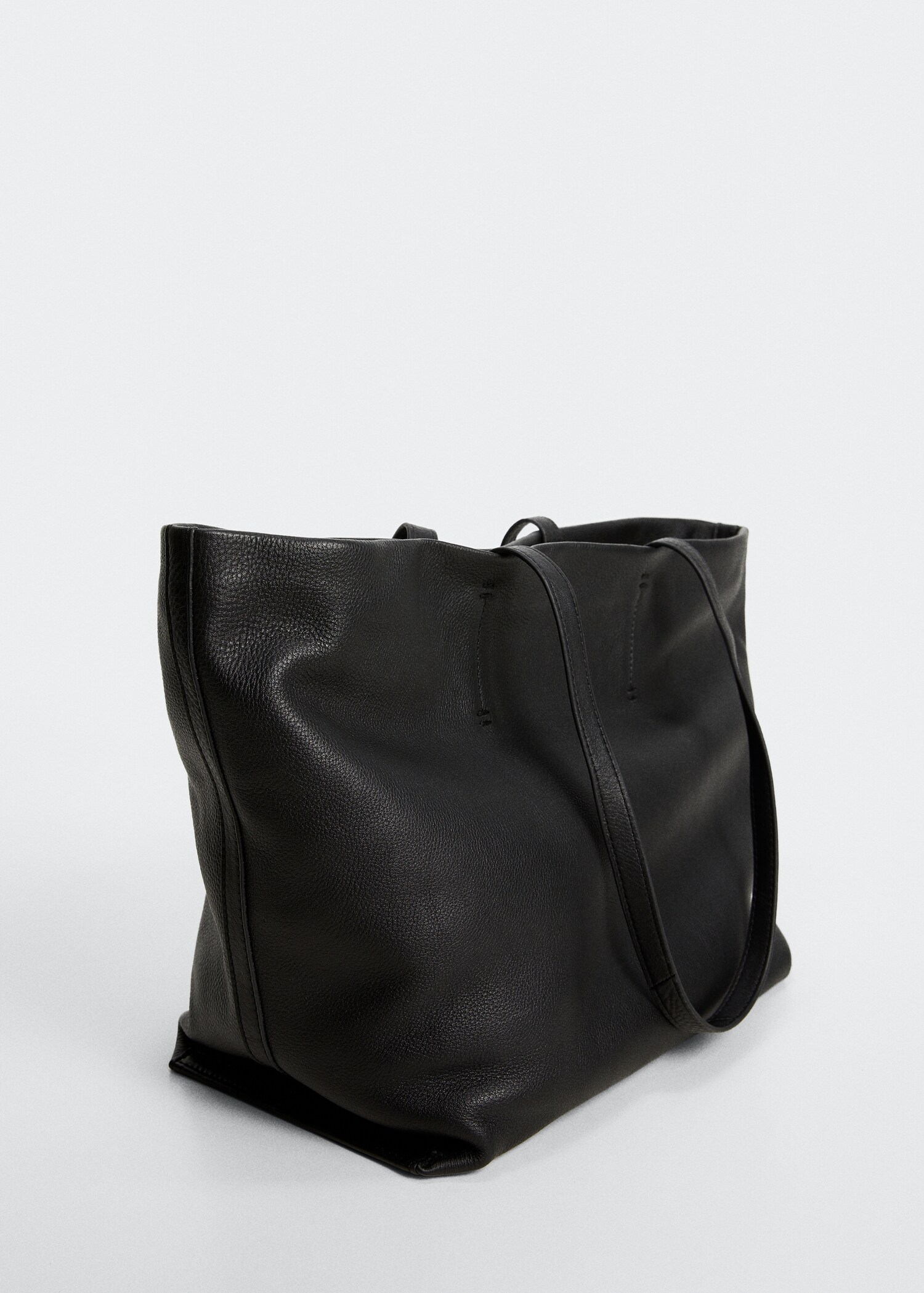 Sac shopper cuir - Plan moyen