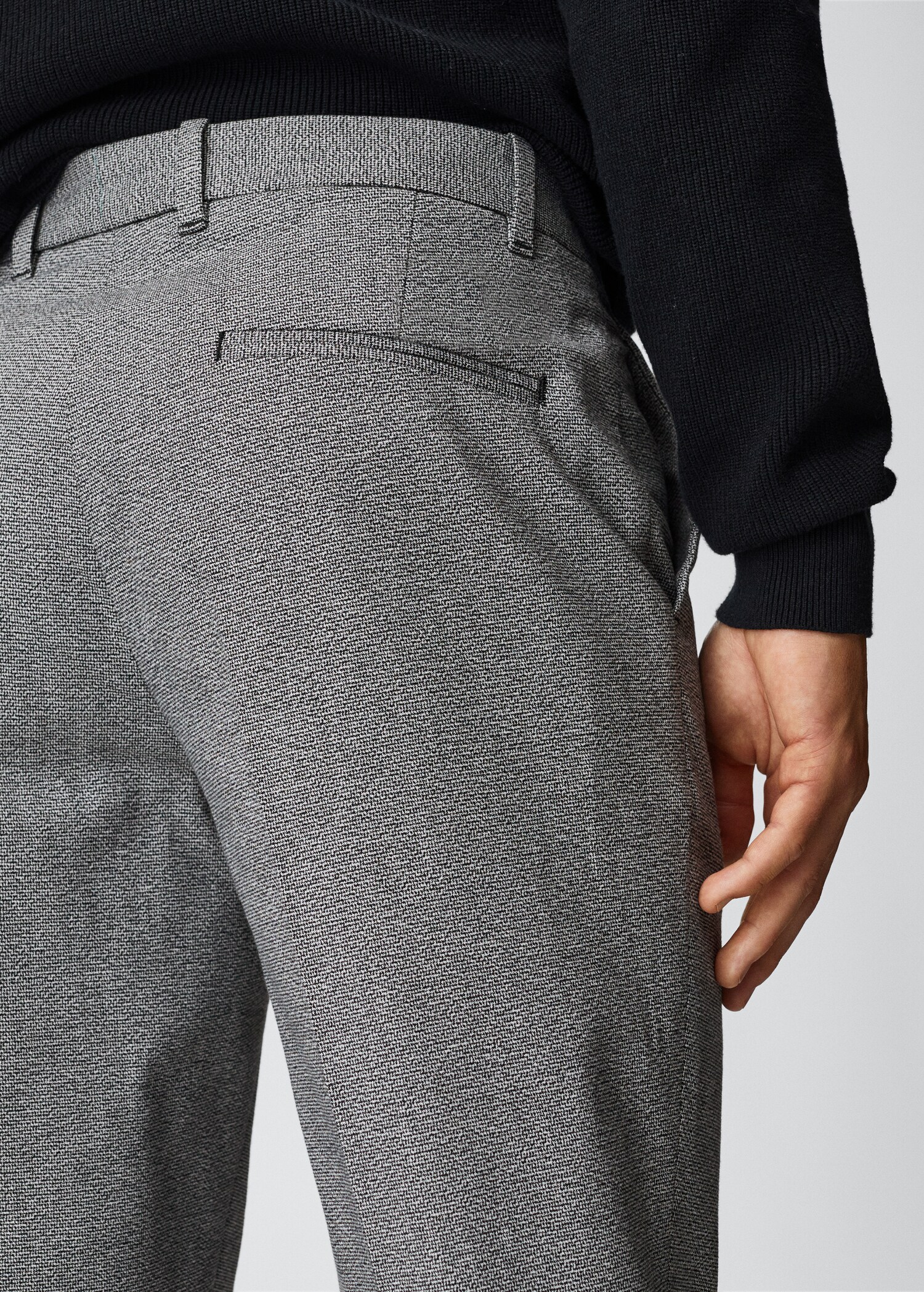 Strukturierte Regular Fit Hose - Detail des Artikels 2