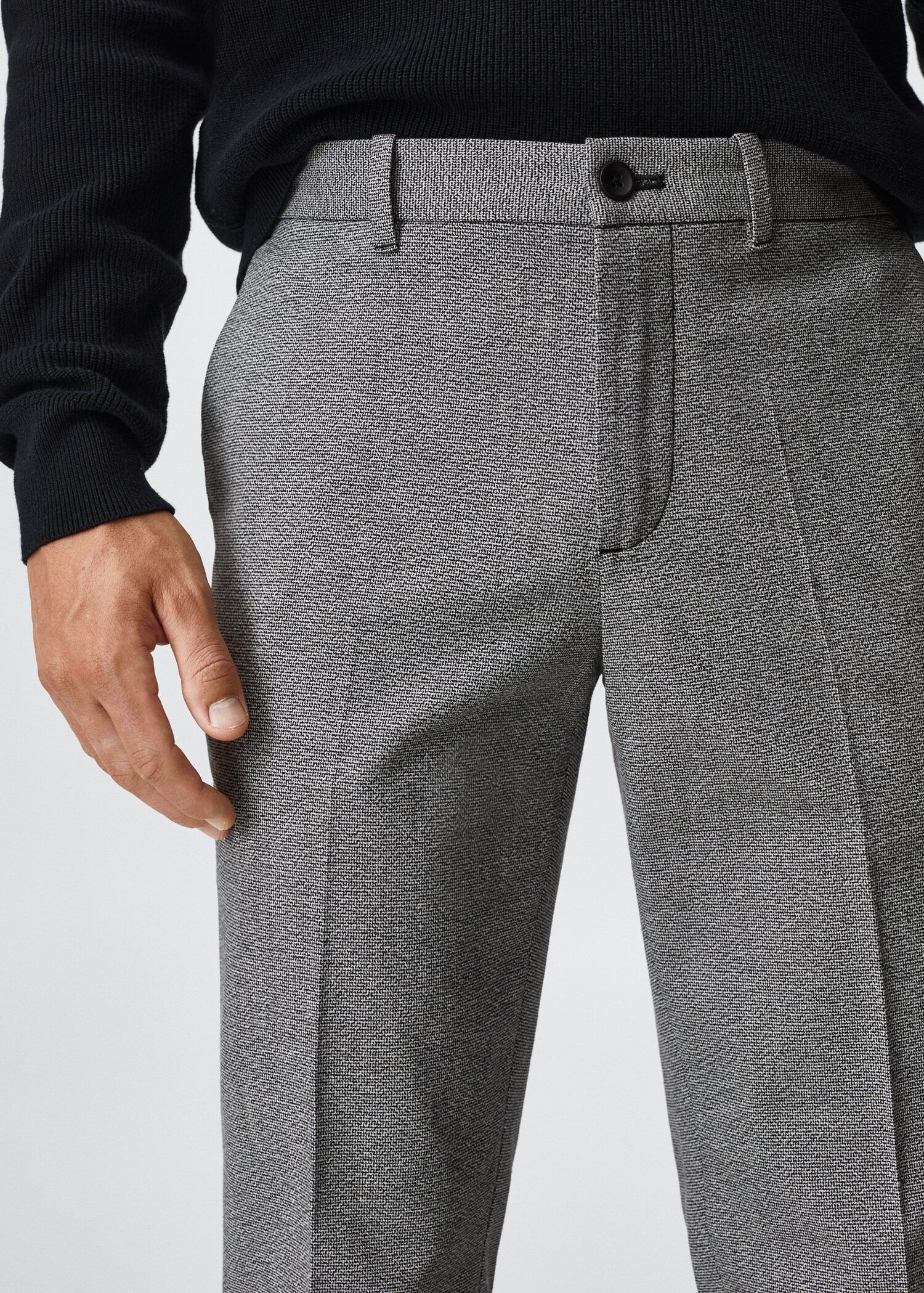 Strukturierte Regular Fit Hose - Detail des Artikels 4