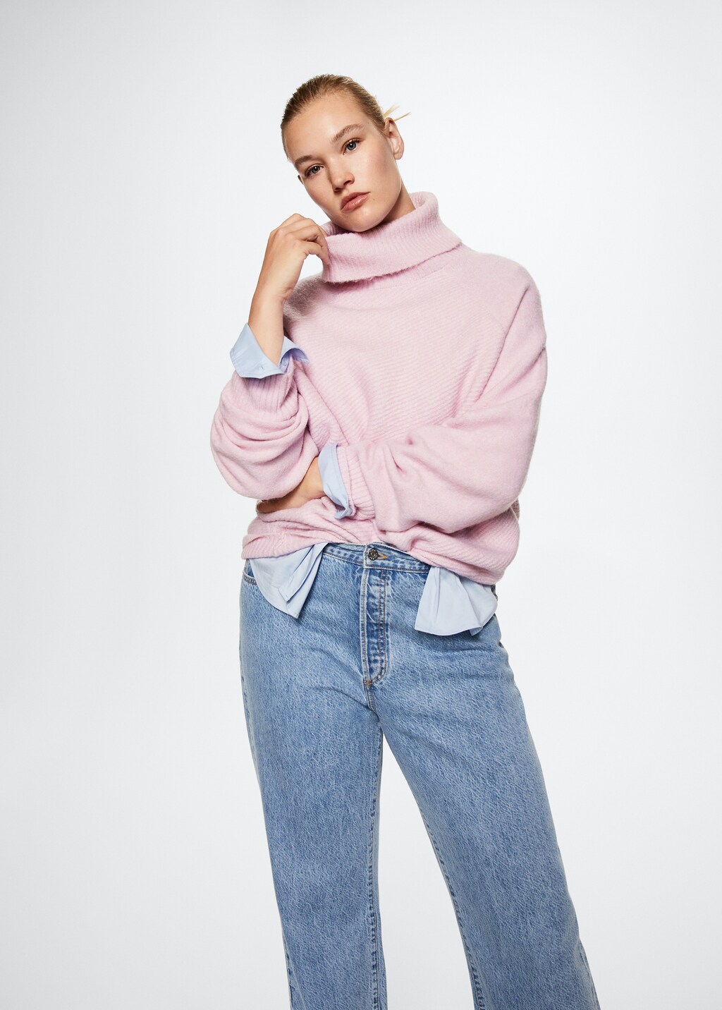 Turtle neck sweater - Women | MANGO Kosovo