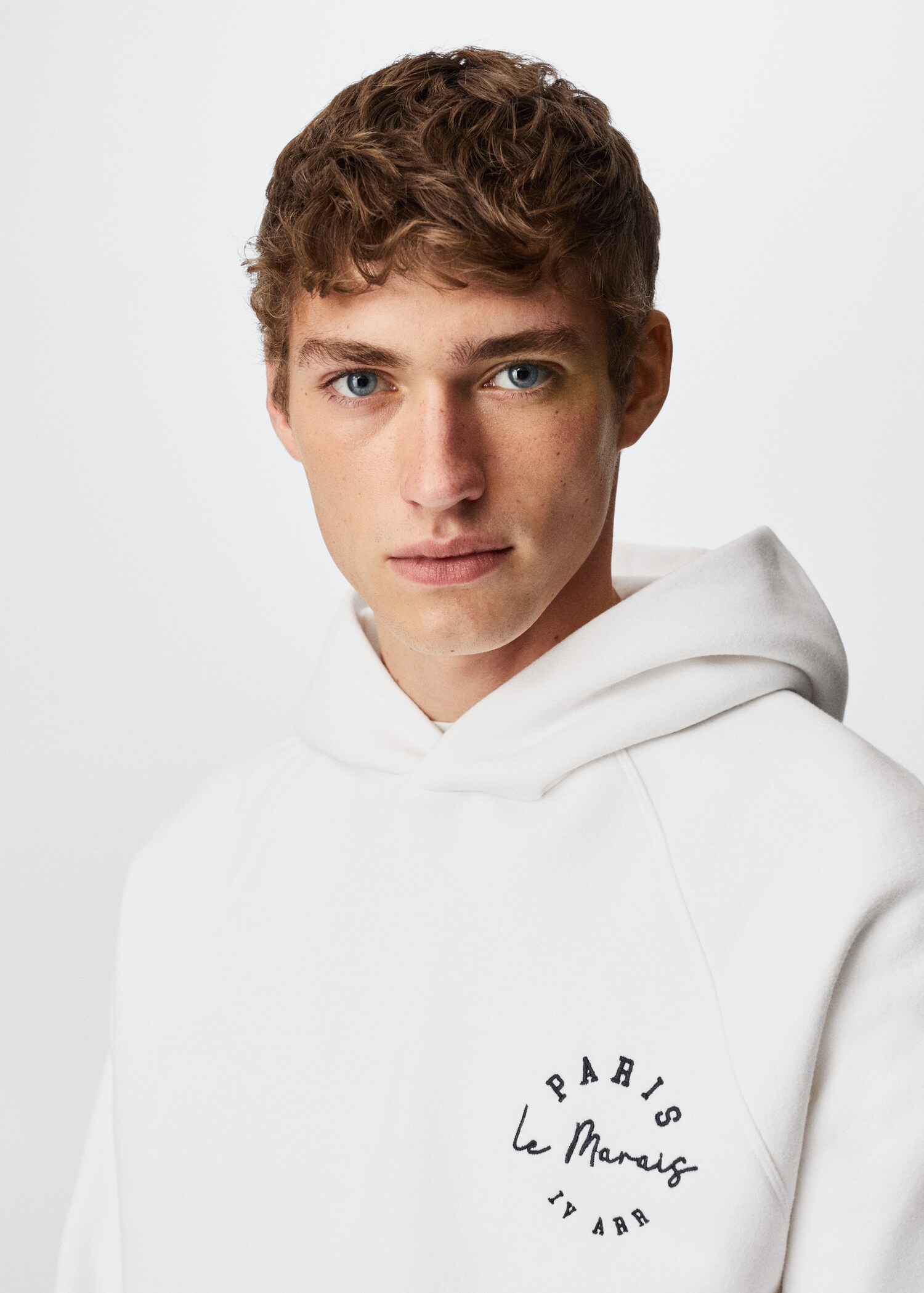 Besticktes Baumwoll-Sweatshirt - Detail des Artikels 1