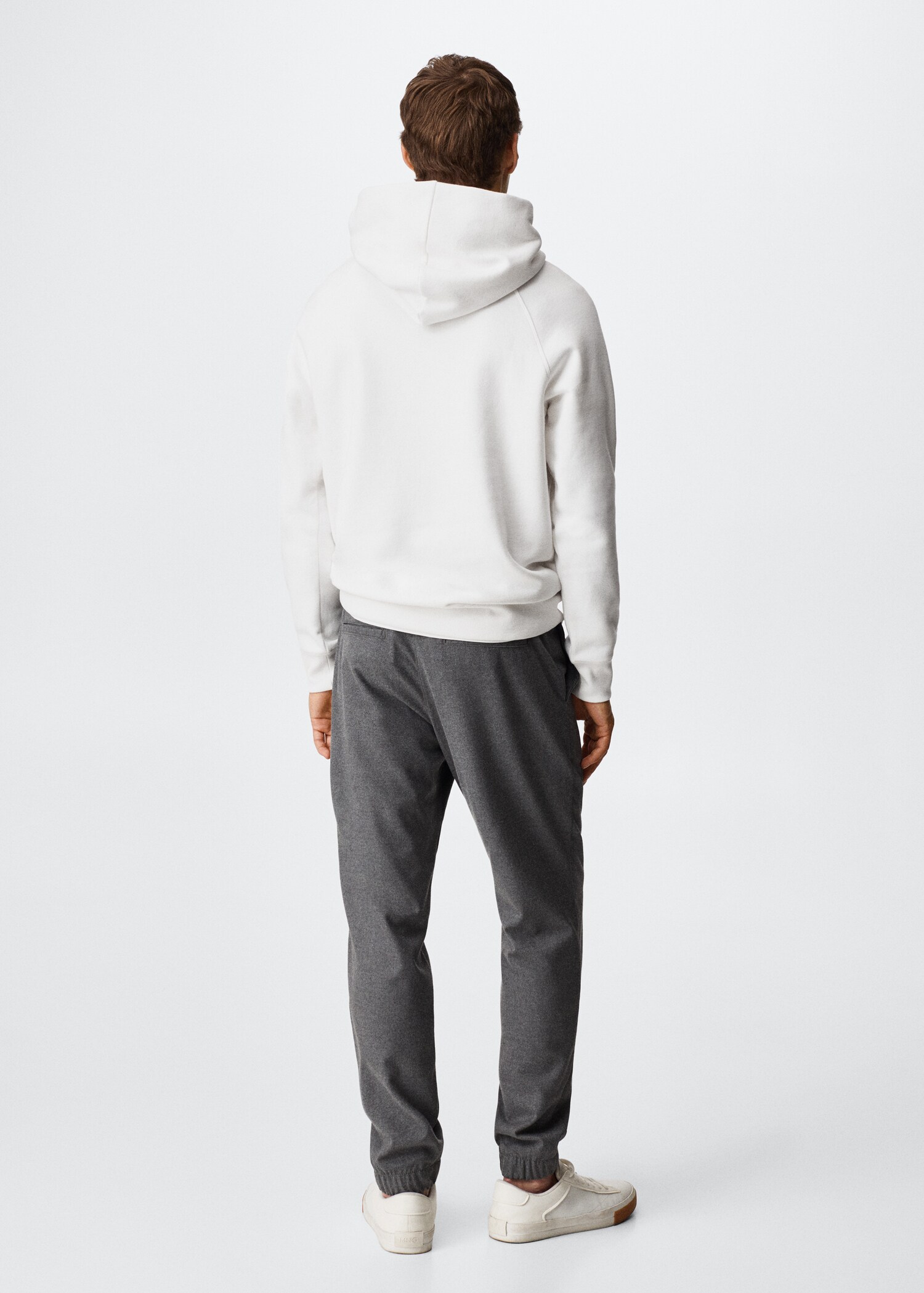 Besticktes Baumwoll-Sweatshirt - Rückseite des Artikels