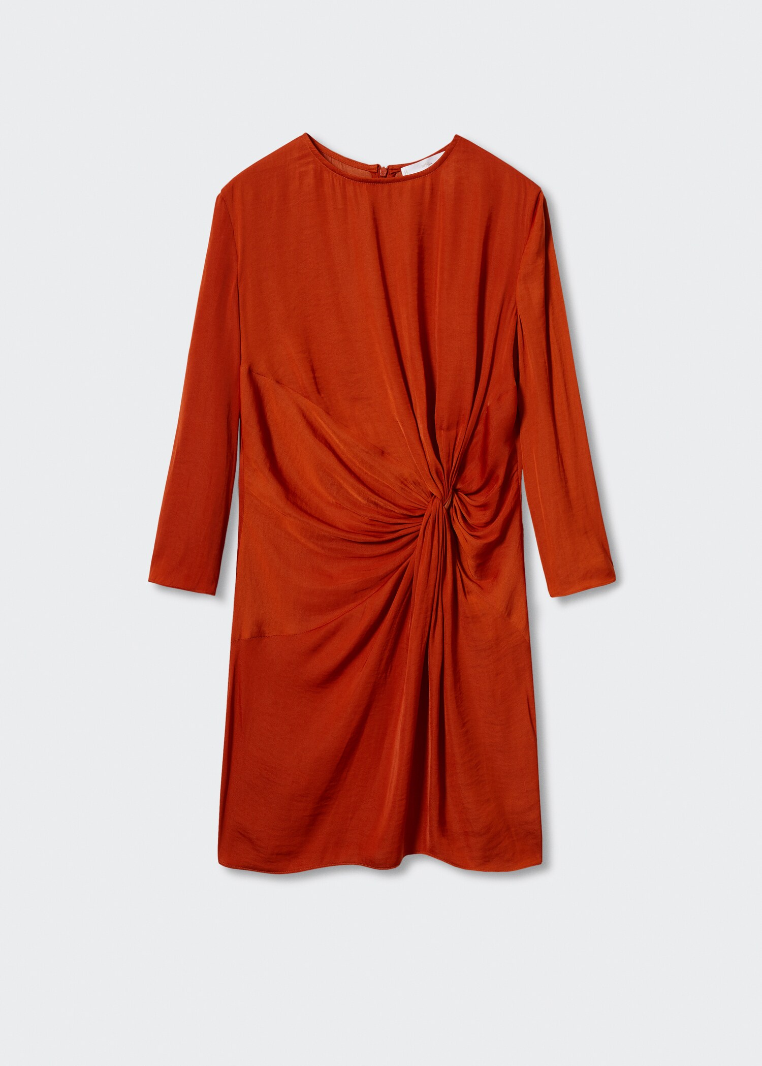 Satin dress with knot - Article without model