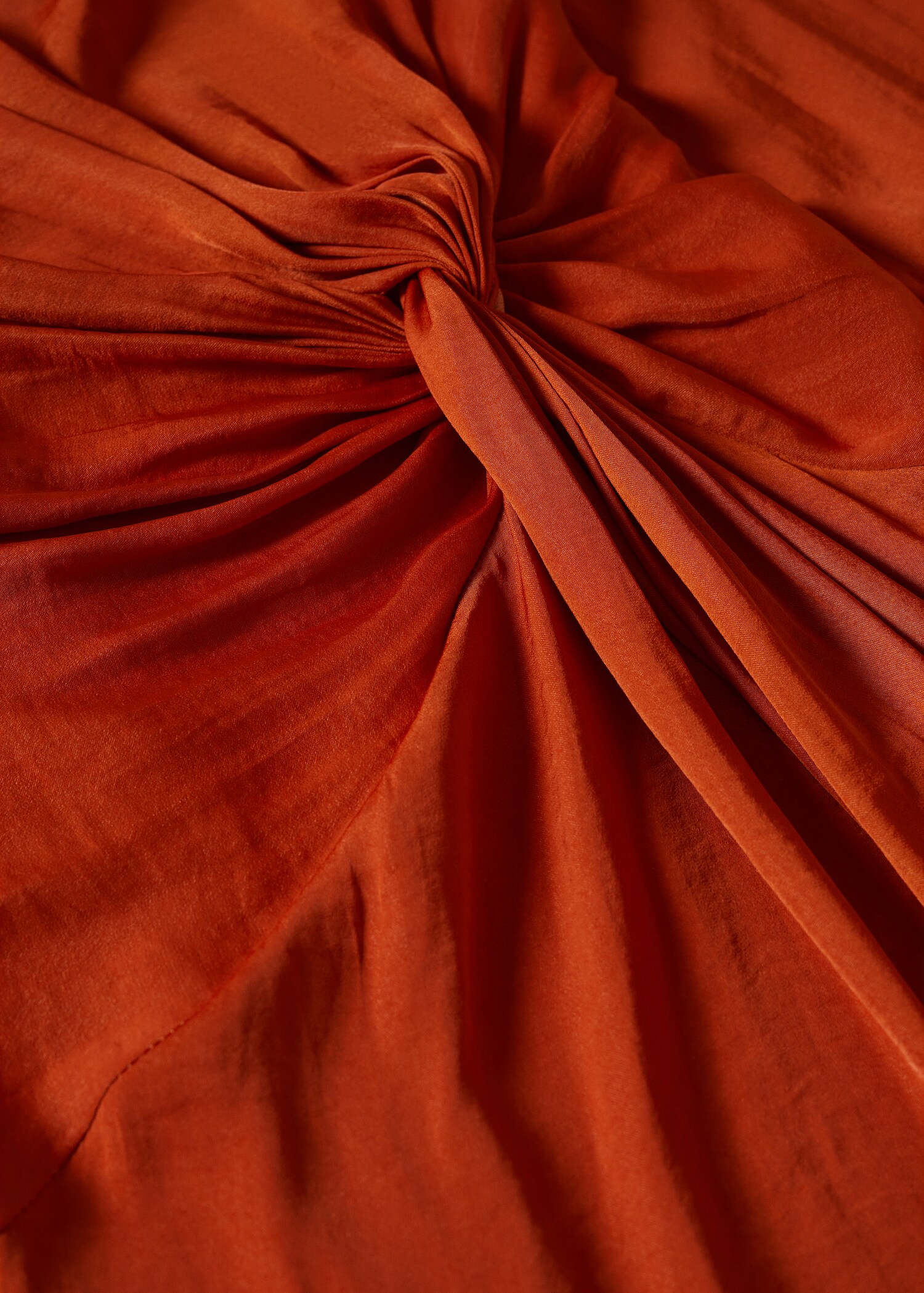 Satin dress with knot - Details of the article 8