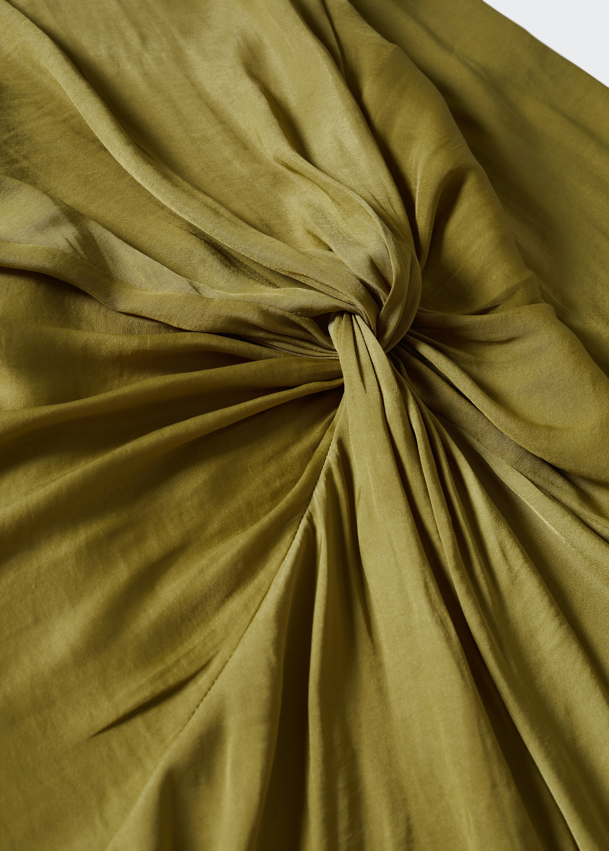 Satin dress with knot - Details of the article 8