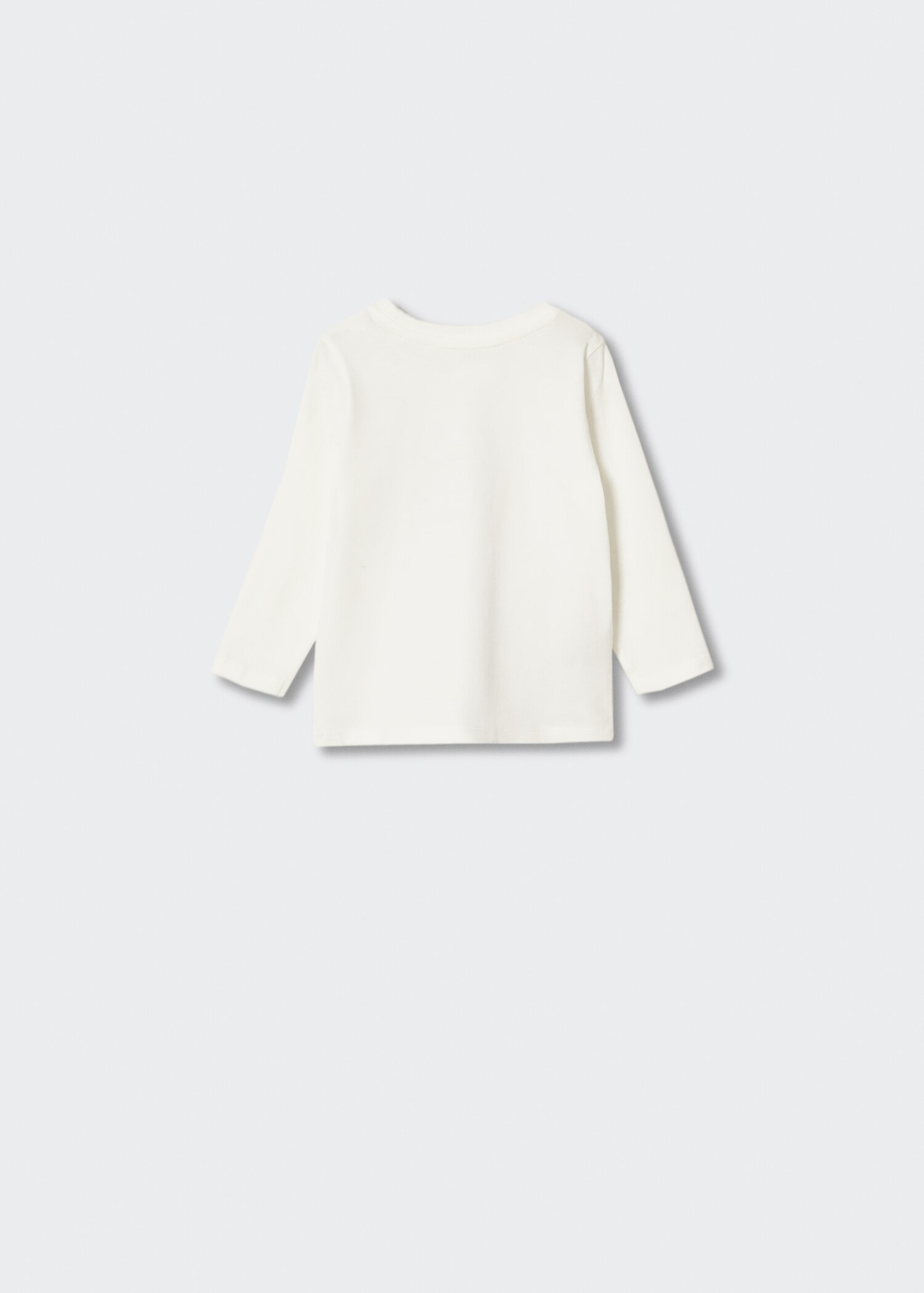 Embroidered long-sleeved t-shirt - Reverse of the article