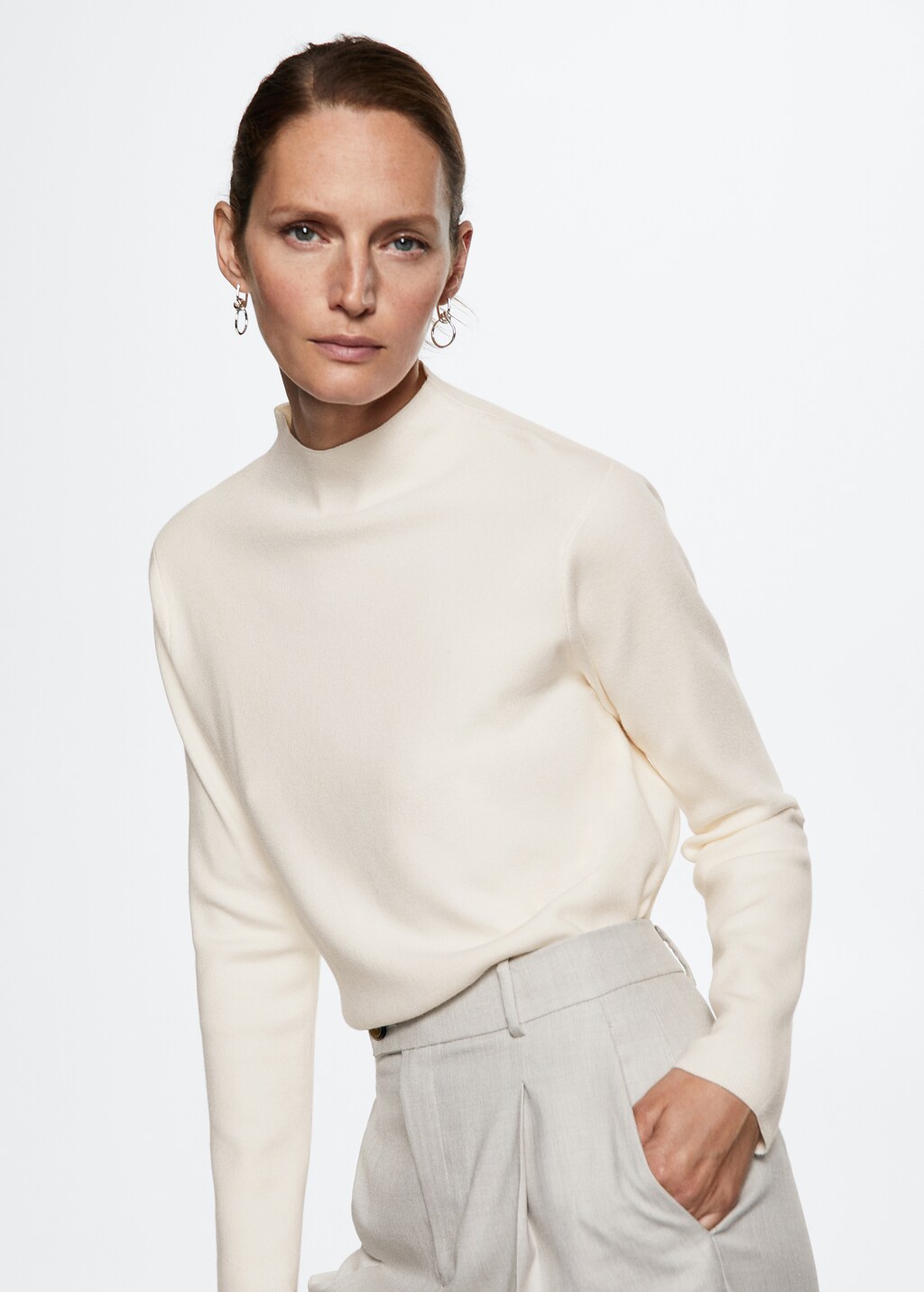 High collar sweater Women MANGO Georgia