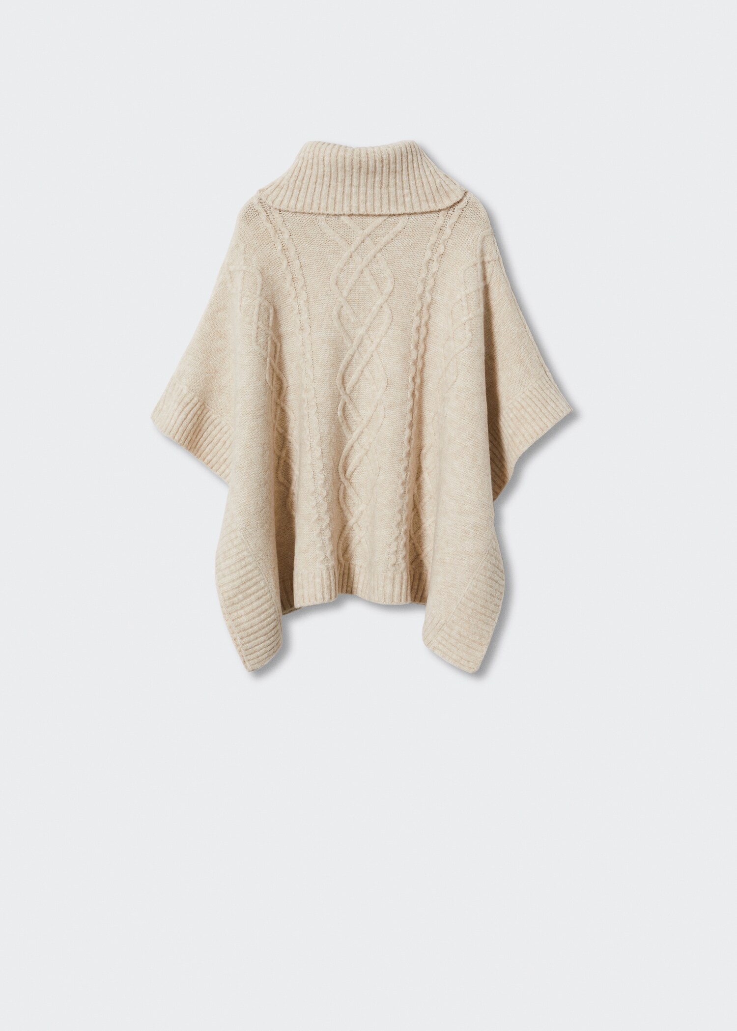Poncho maille torsadée - Verso de l’article