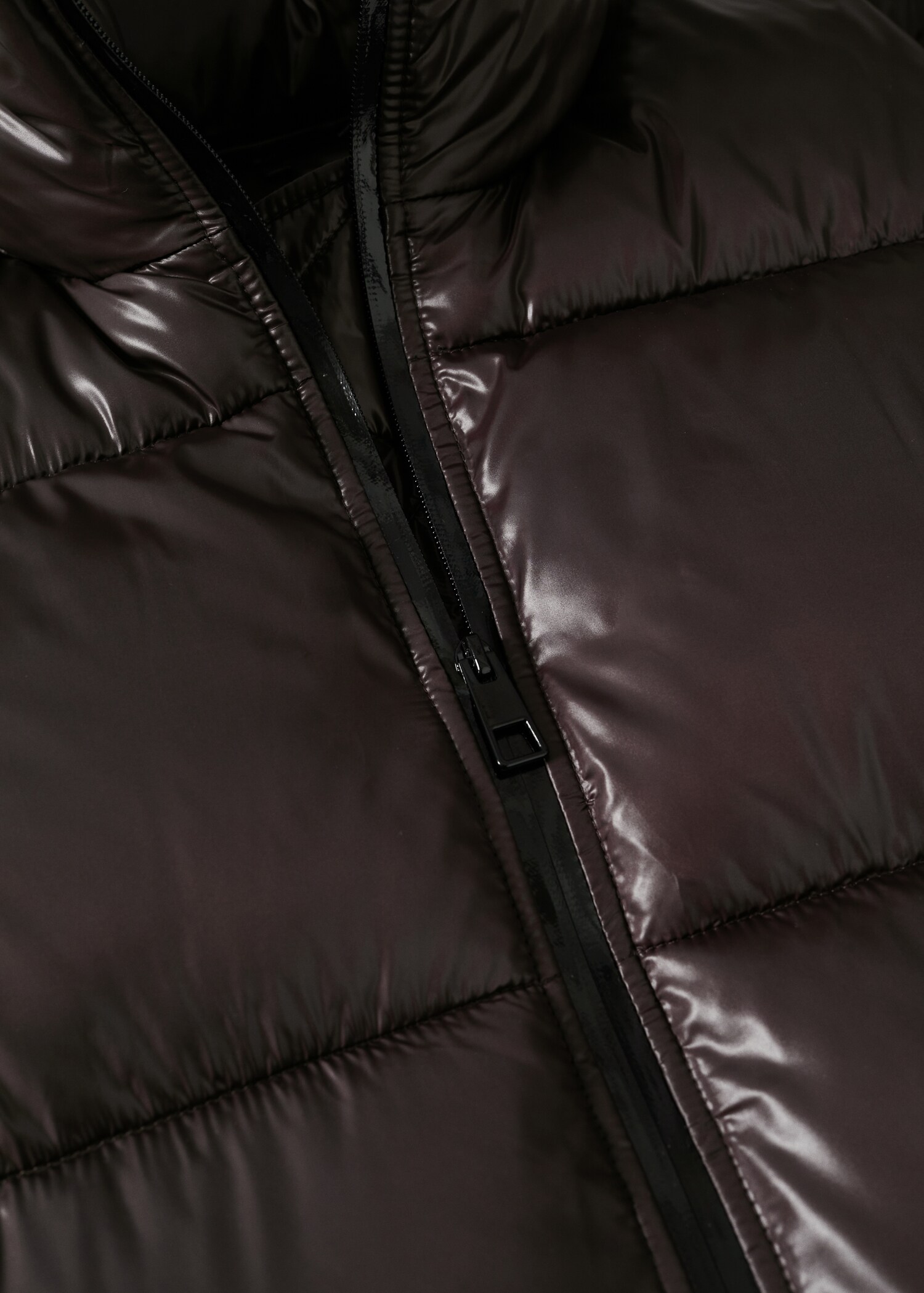 Long collar quilted coat - Details of the article 8