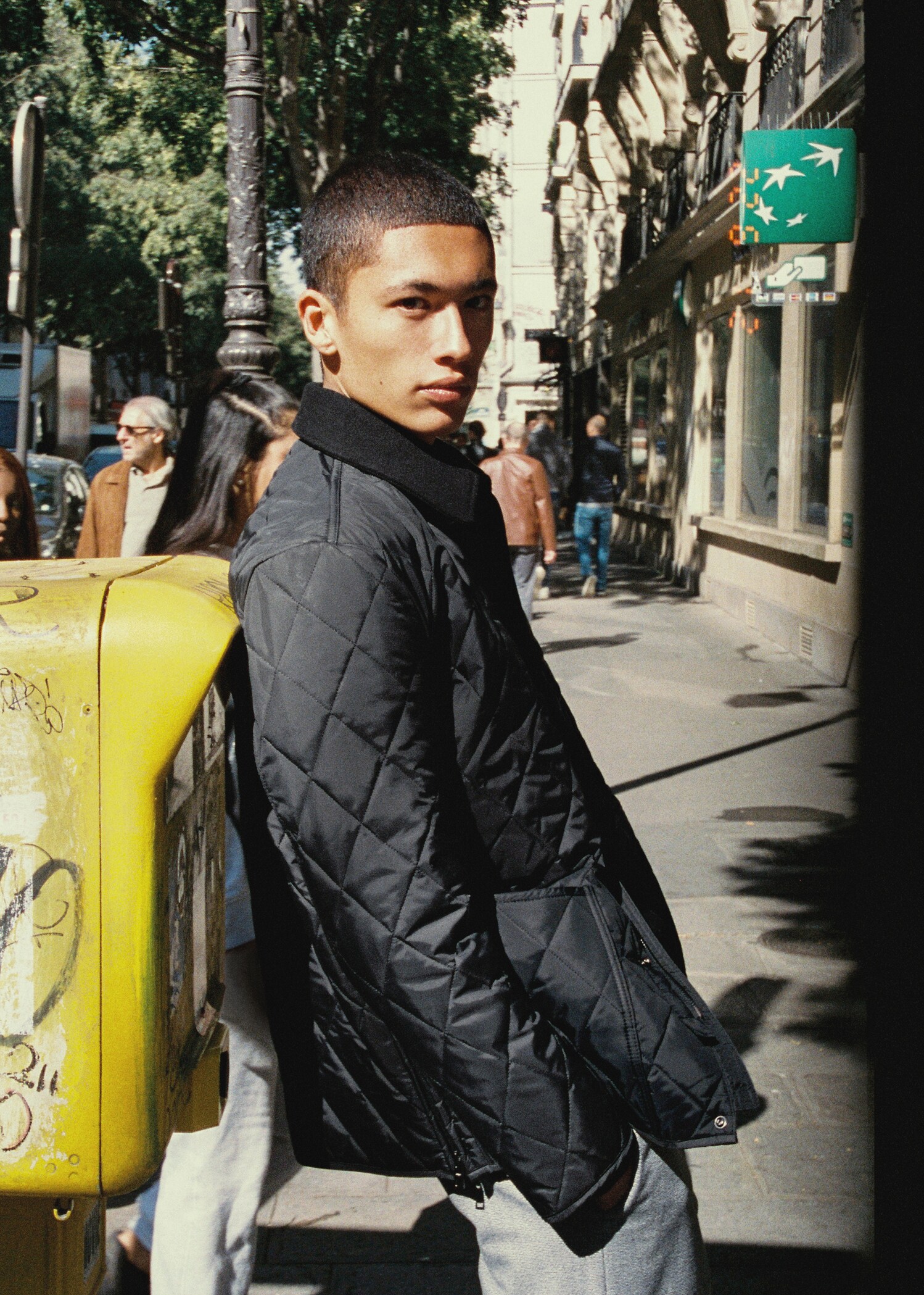 Textured padded jacket - Details of the article 5