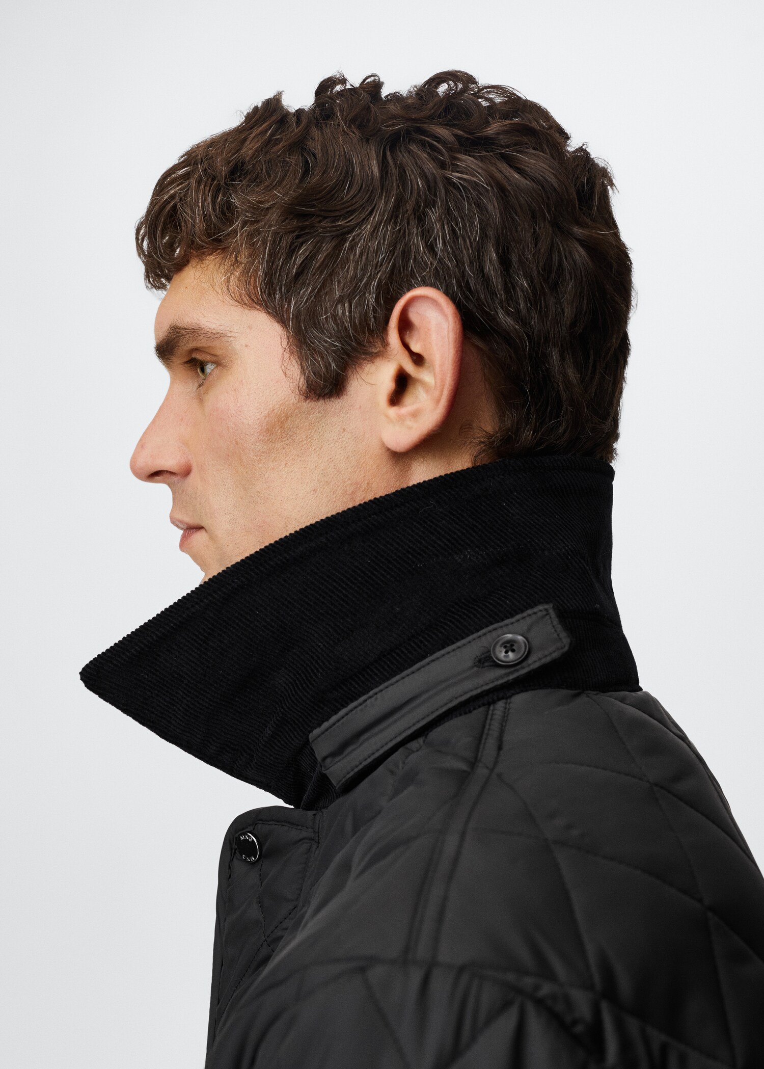 Textured padded jacket - Details of the article 6