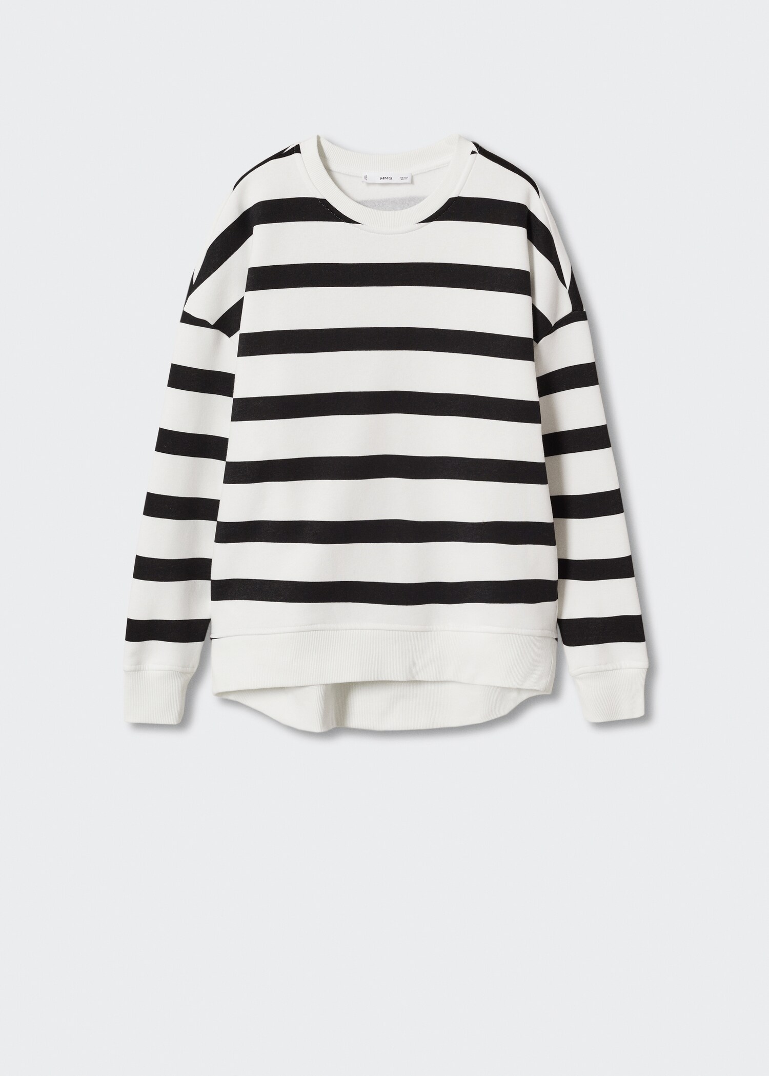 Striped cotton-blend sweatshirt - Article without model