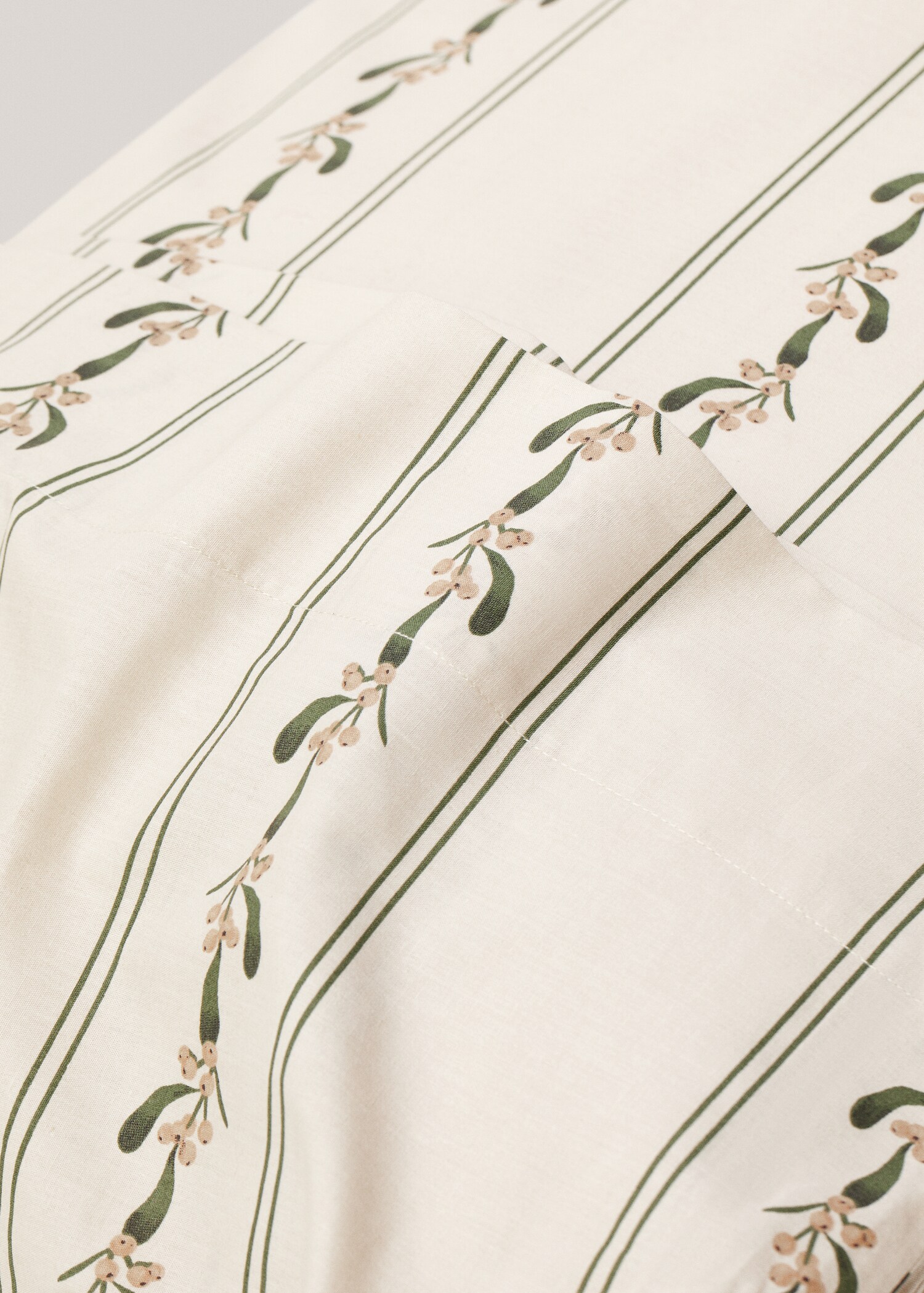 Kopfkissenbezug mit Blumenmuster 45 x 110 cm - Detail des Artikels 1
