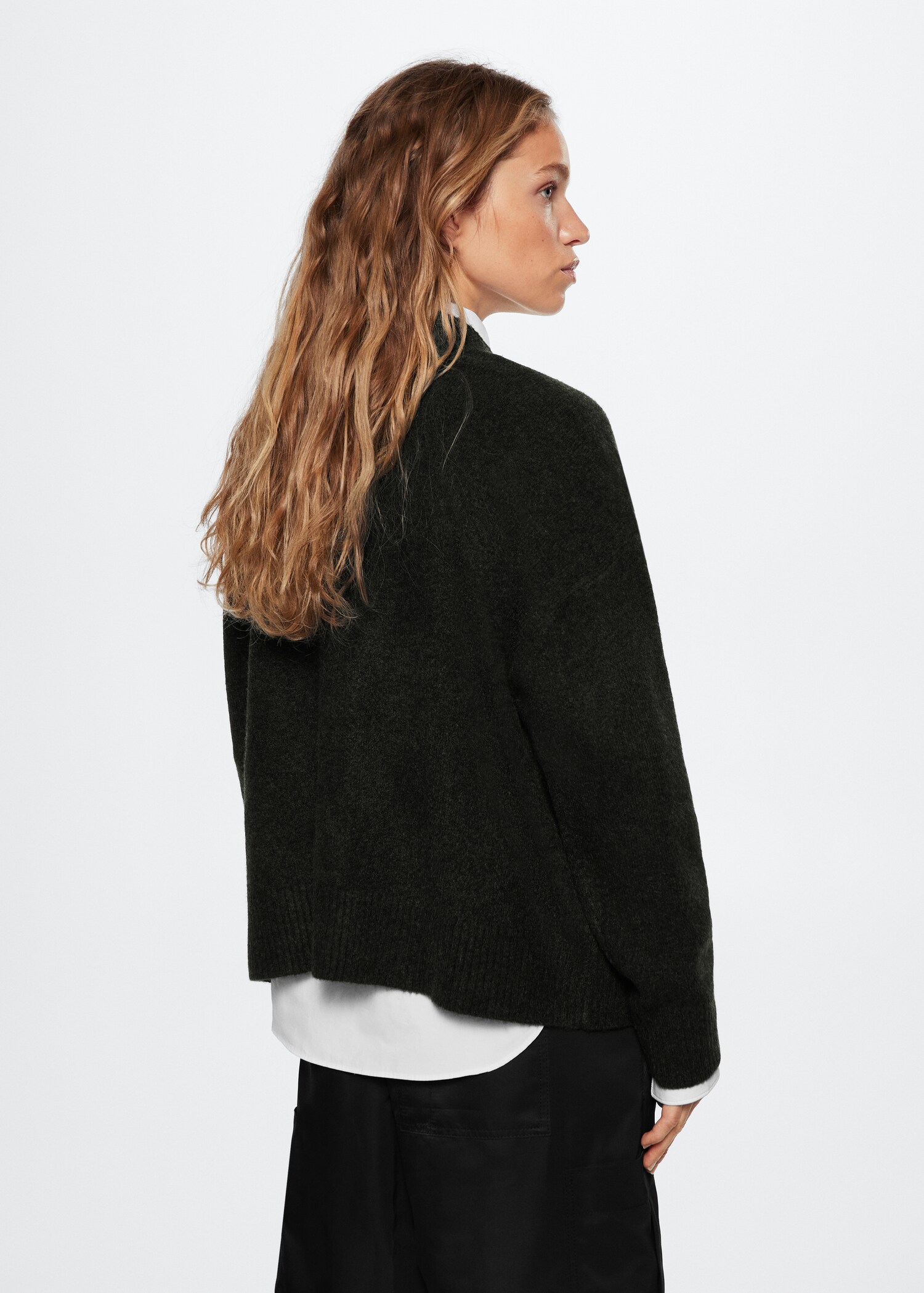 Rundhals-Strickpullover - Rückseite des Artikels