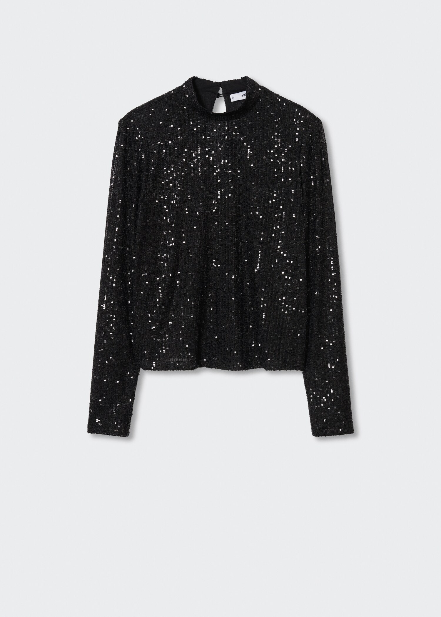 Sequined turtleneck t-shirt  - Article without model