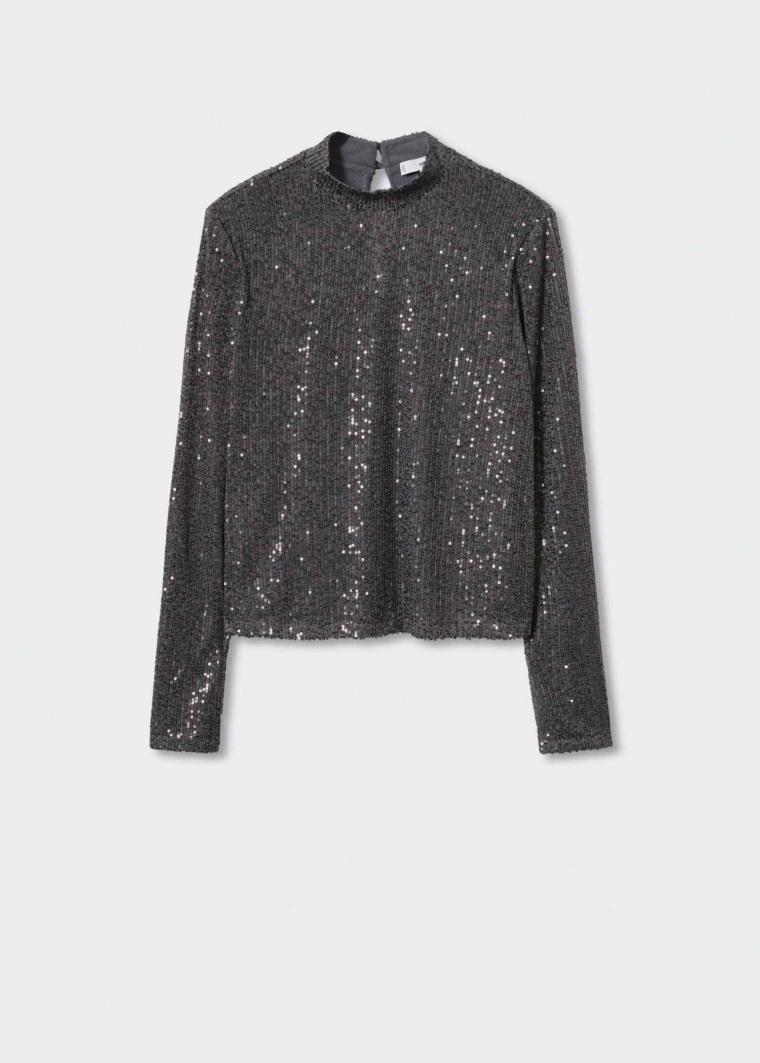 Sequined turtleneck t-shirt  - Article without model