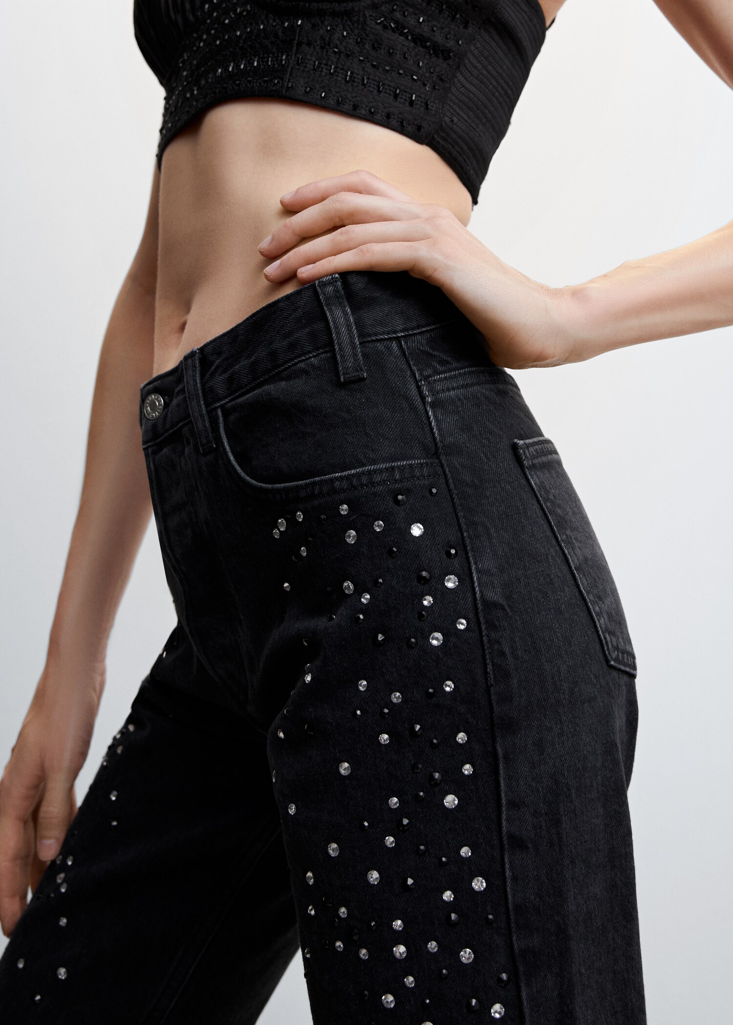 Crystal strass jeans - Details of the article 1