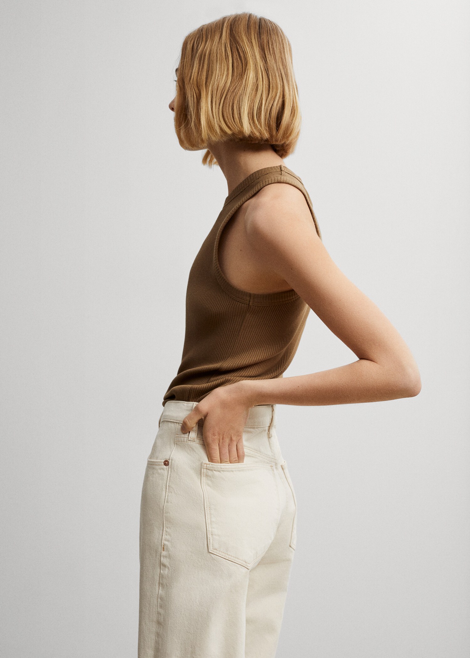 Wideleg-Jeans mit hohem Bund - Detail des Artikels 1