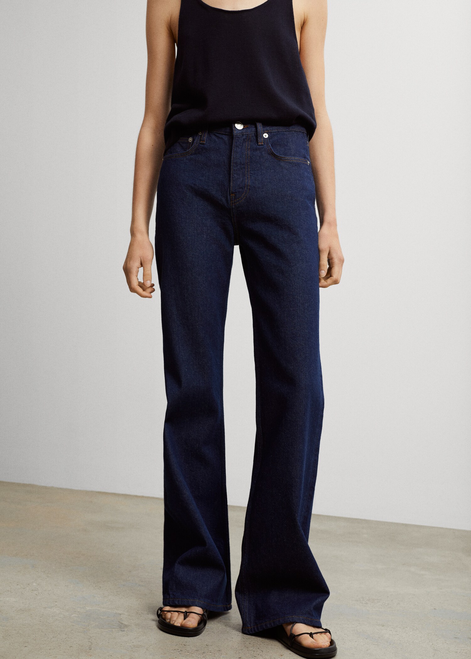 High-waist wideleg jeans - Detail van het artikel 1