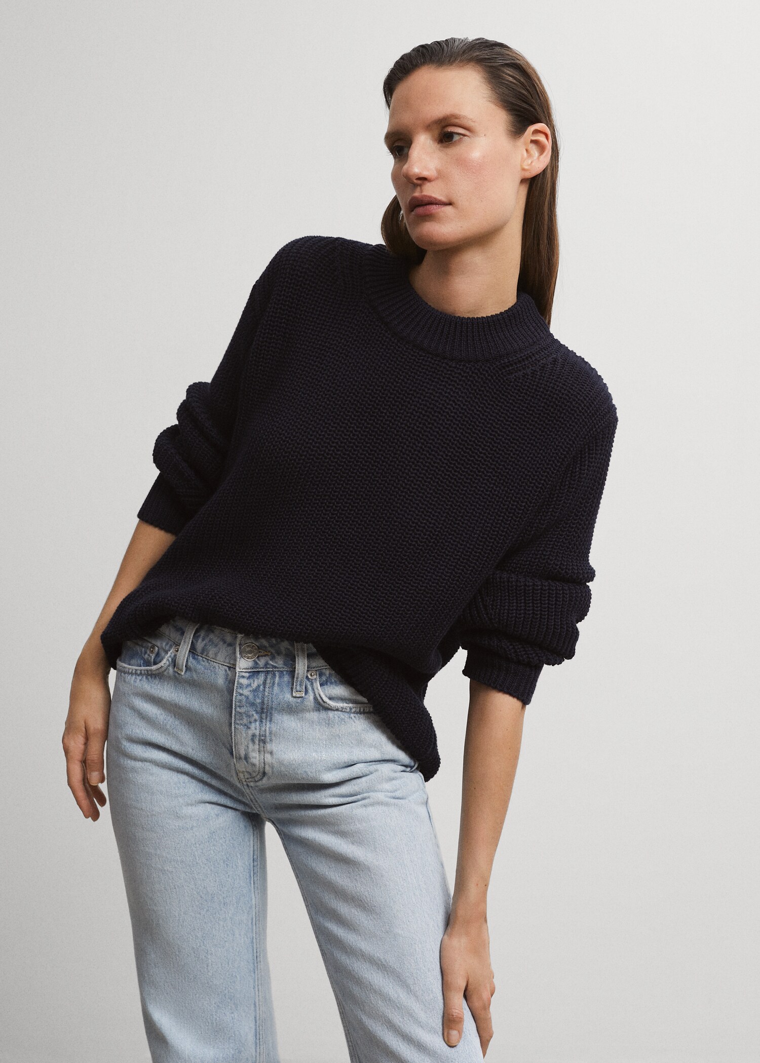 Jean straight longueur regular - Plan moyen