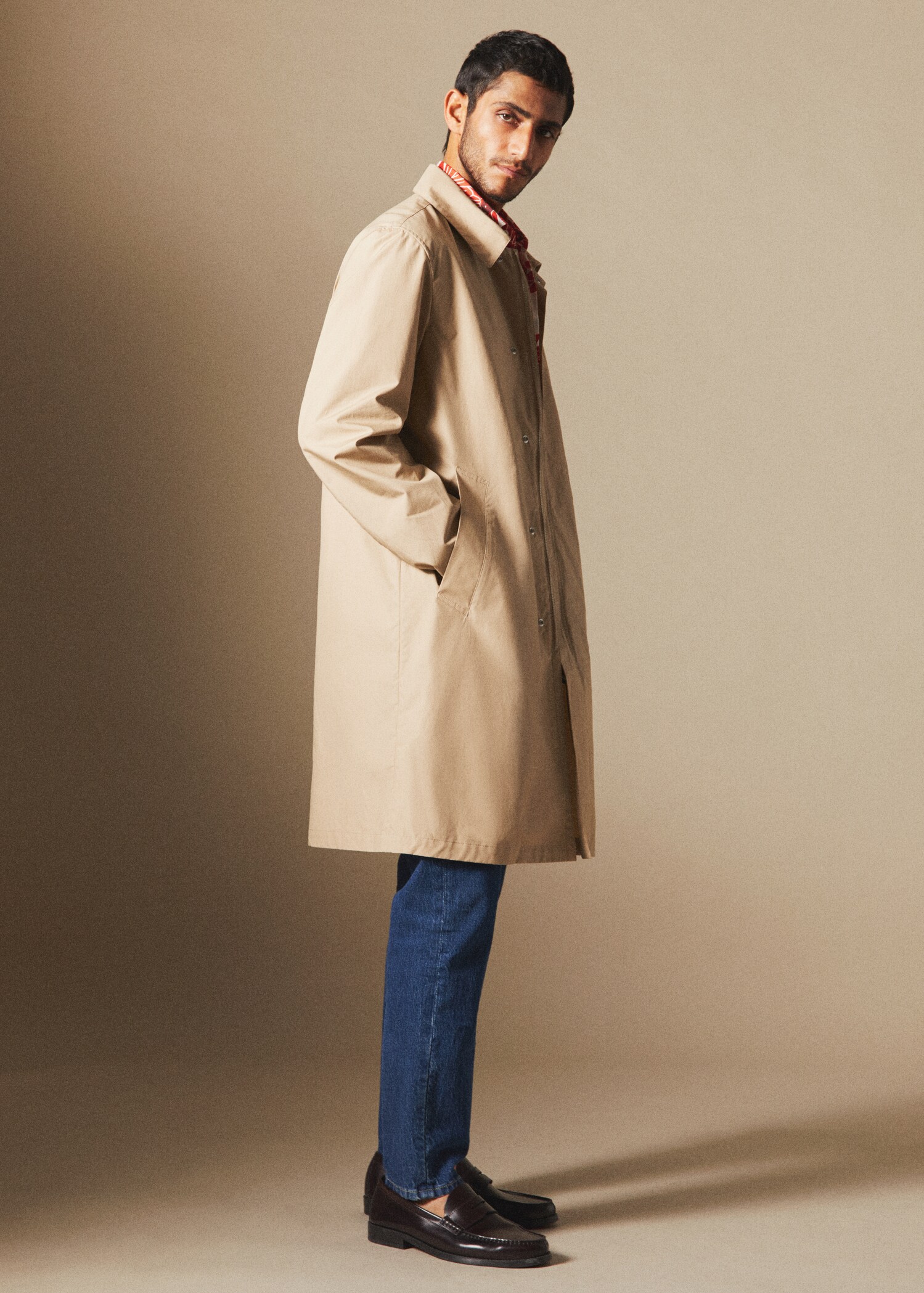 Waterafstotende katoenen trenchcoat - Detail van het artikel 5