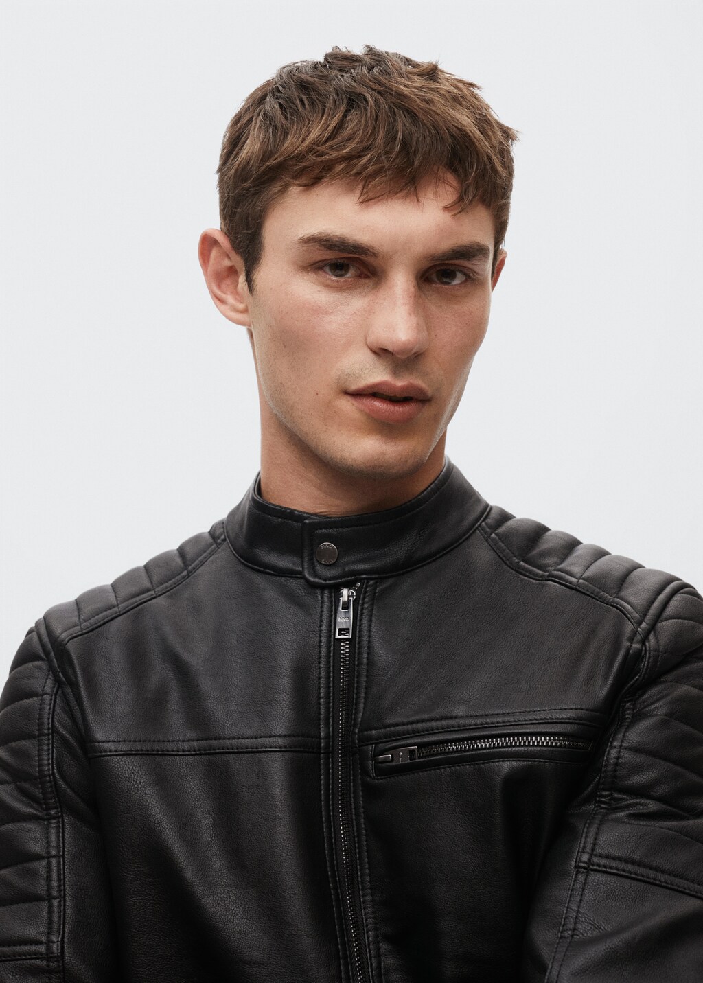 Faux-leather jacket - Men | MANGO China
