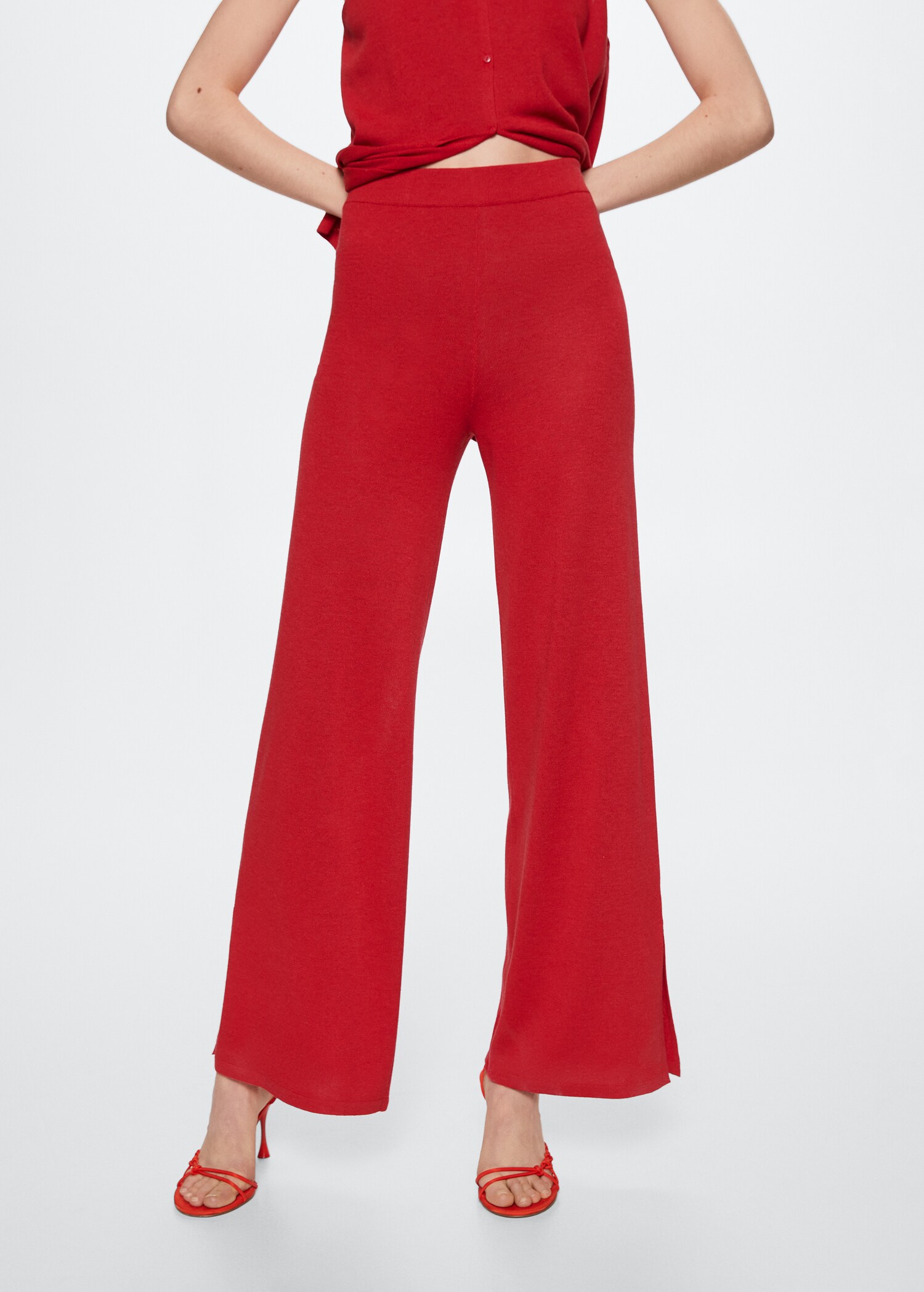 Pantalon maille ouvertures - Plan moyen