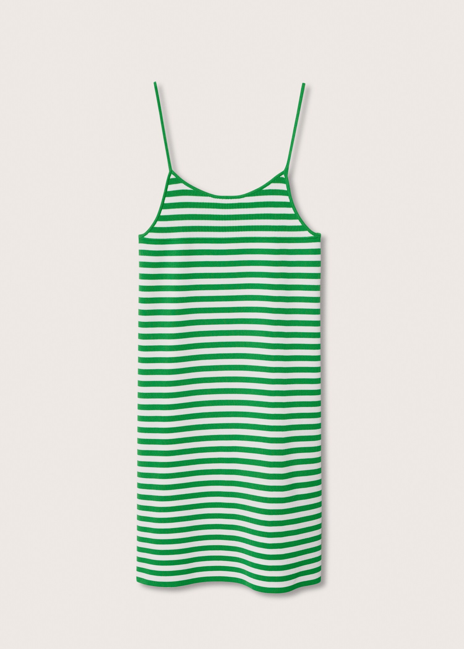 Striped ribbed dress - Article without model