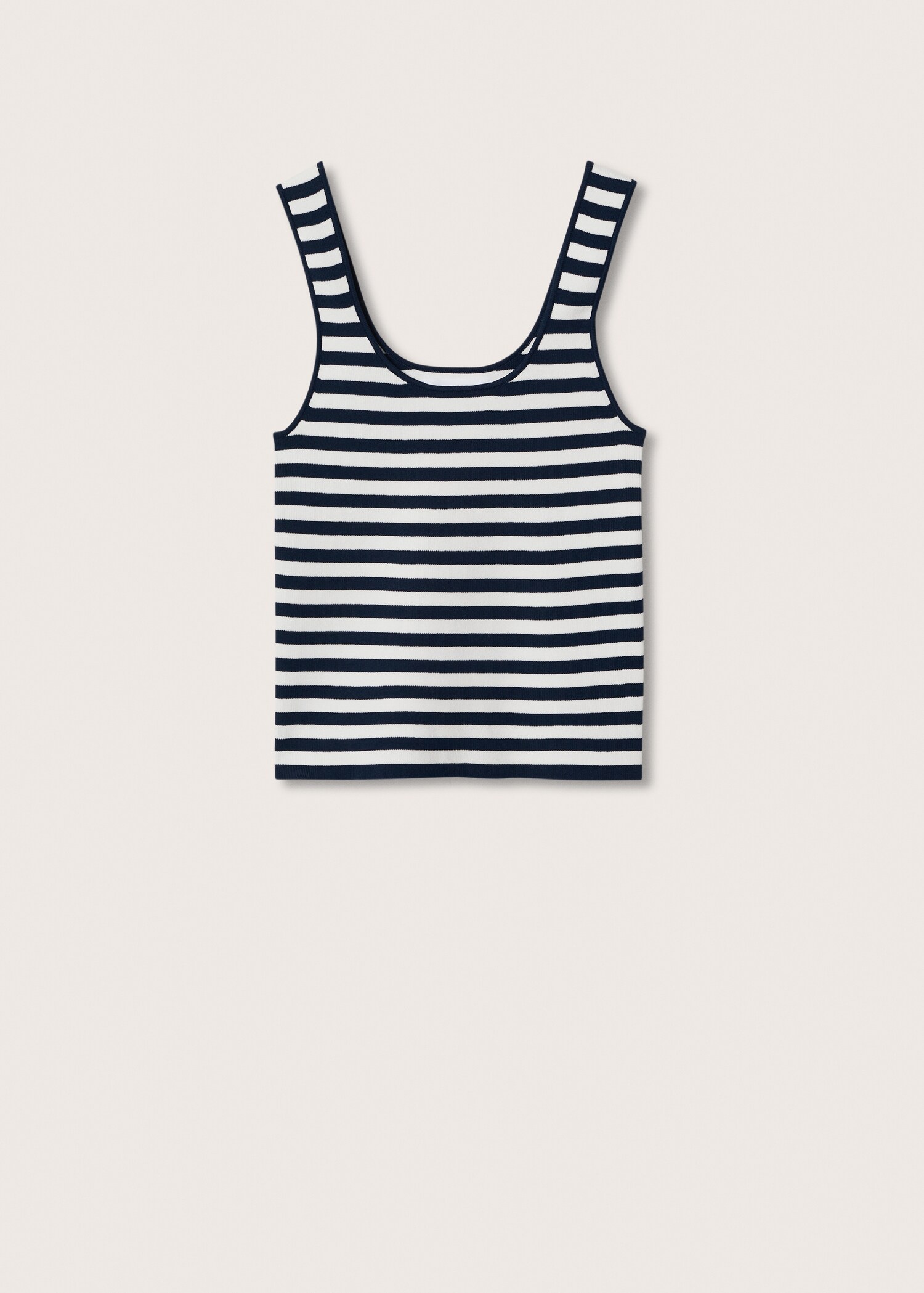 Striped knit top - Article without model