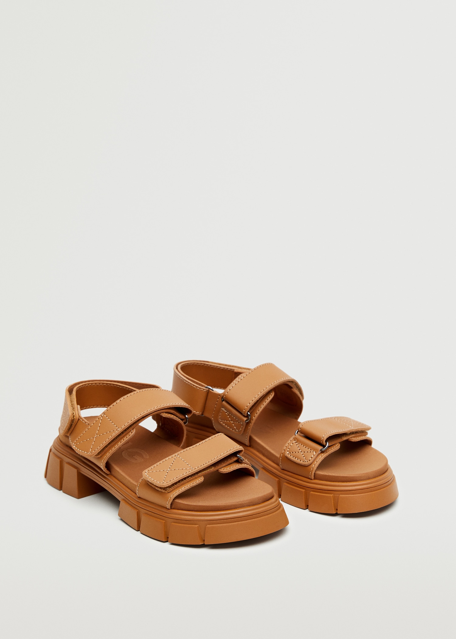 Toothed platform sandal - Medium plane