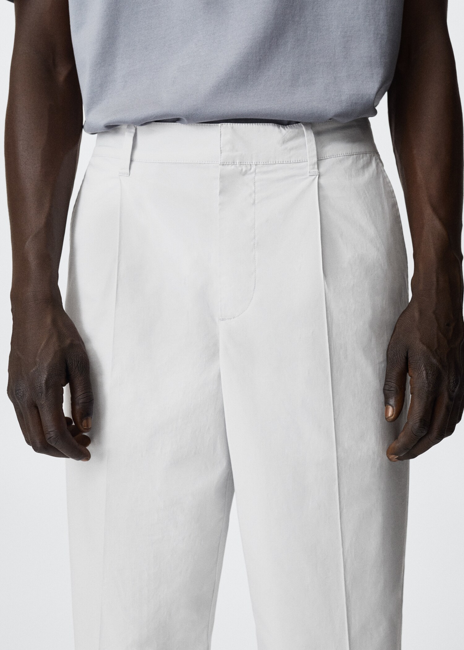 Baumwollhose mit Bundfalten - Detail des Artikels 1