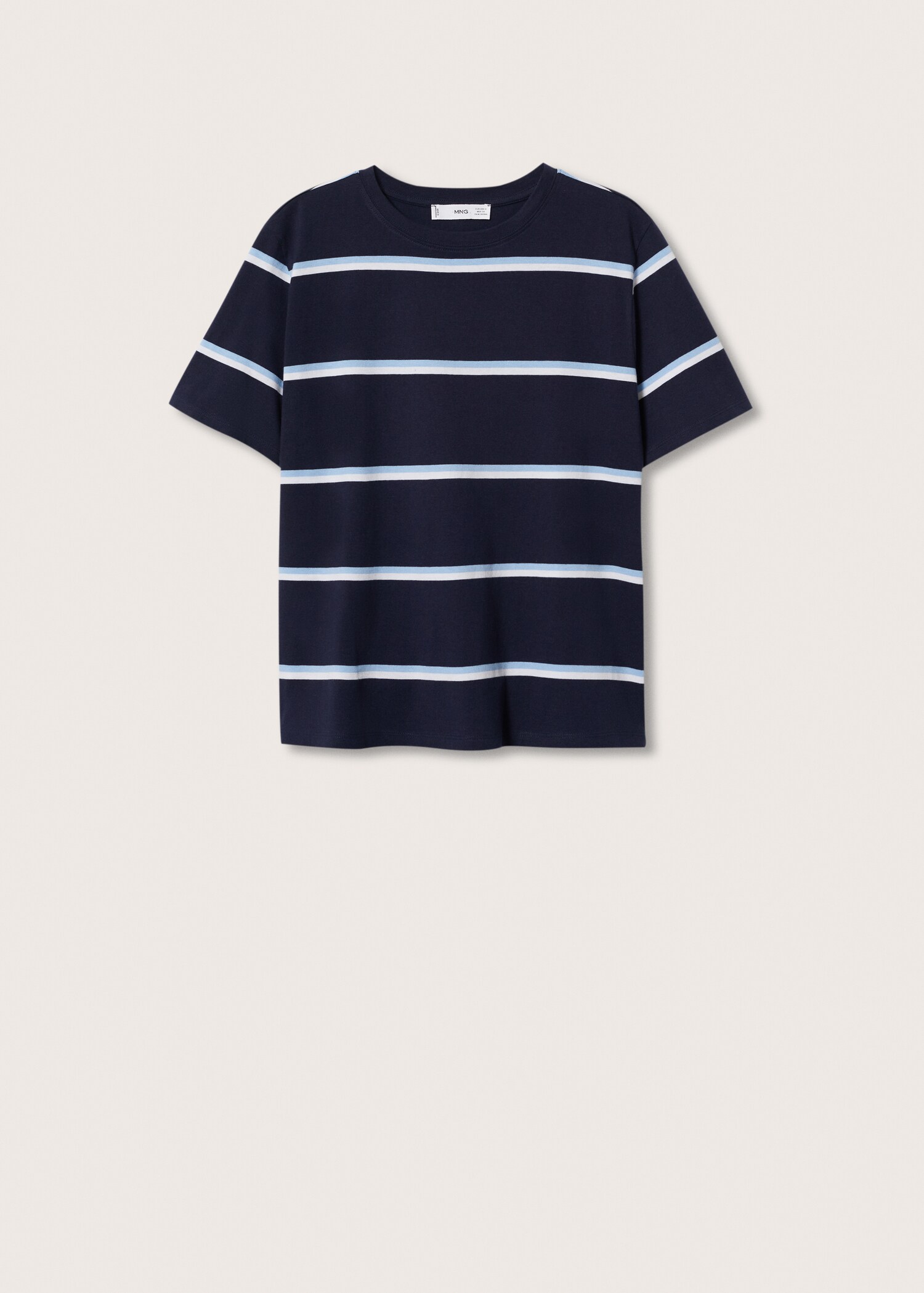 Striped cotton T-shirt - Article without model