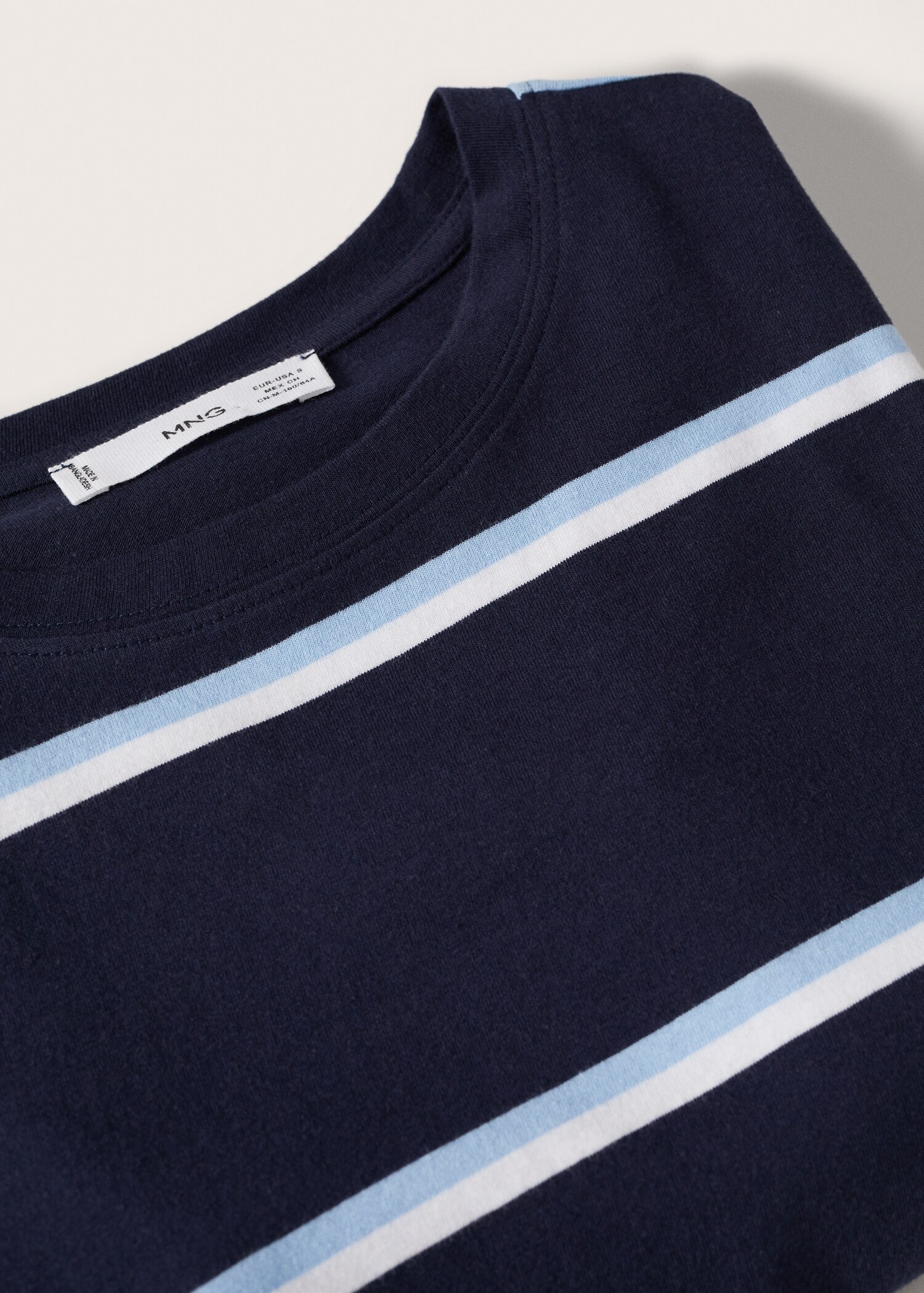 Striped cotton T-shirt - Details of the article 8