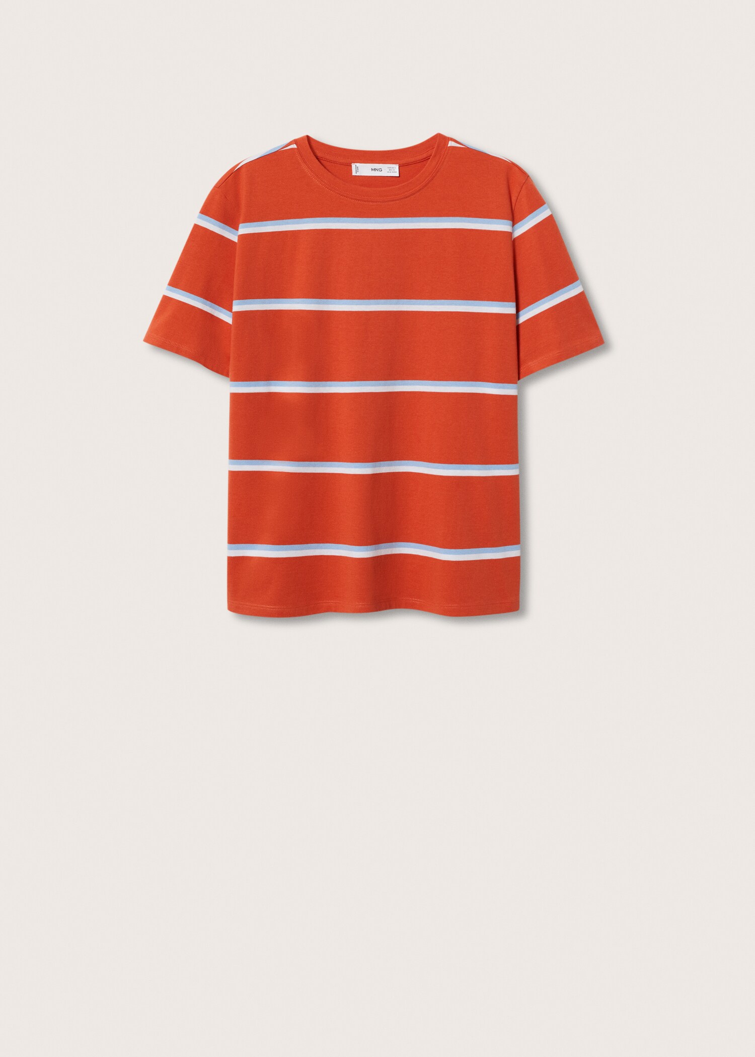 Striped cotton T-shirt - Article without model
