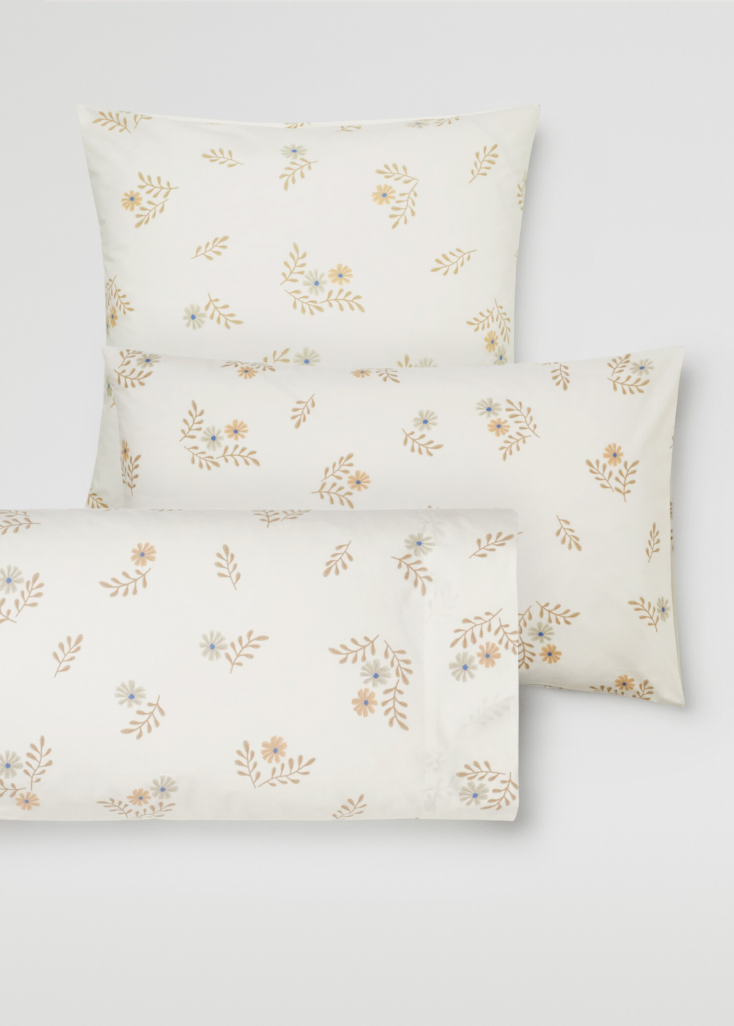Floral embroidered cushion cover 50x75cm (Pack of two) - Details of the article 5