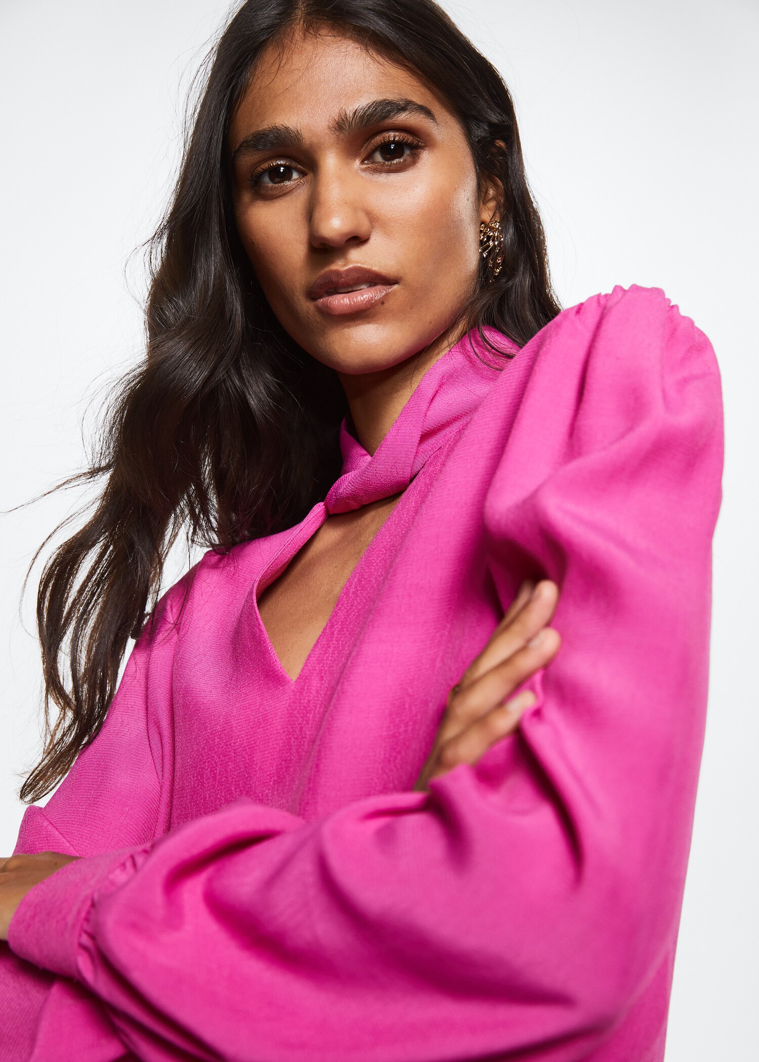 Blouse fluide manches bouffantes - Détail de l'article 2