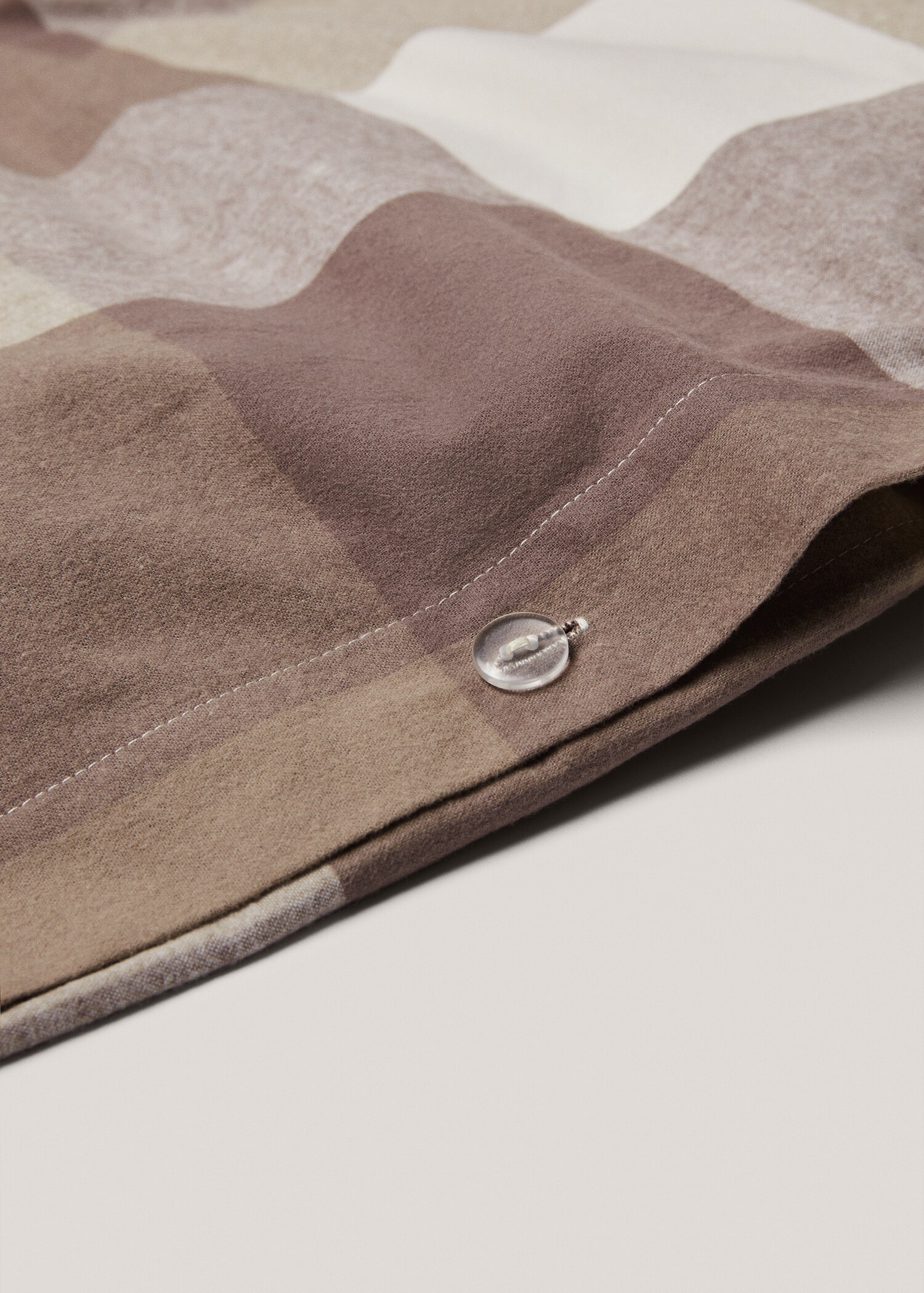 Copripiumino flanella quadri letto 150/160 cm - Piano medio